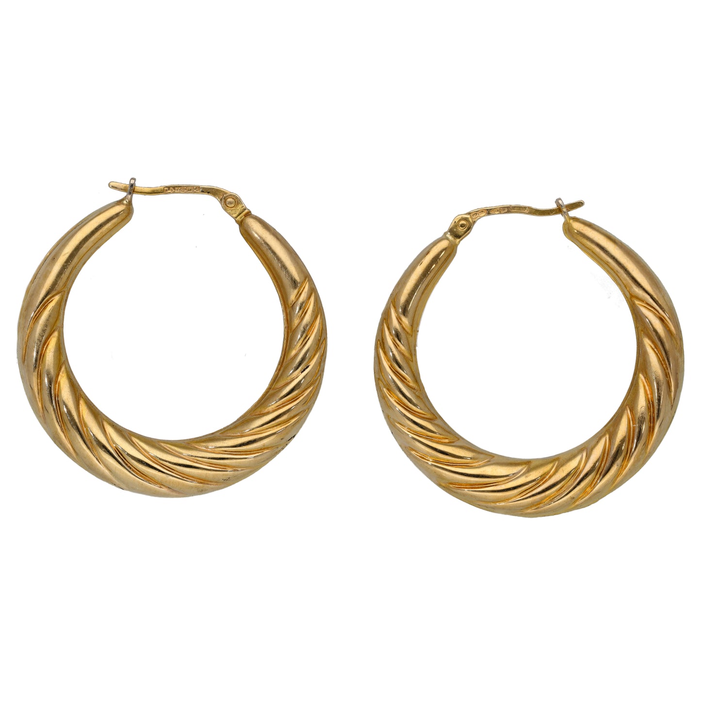 9ct Gold Creole Earrings
