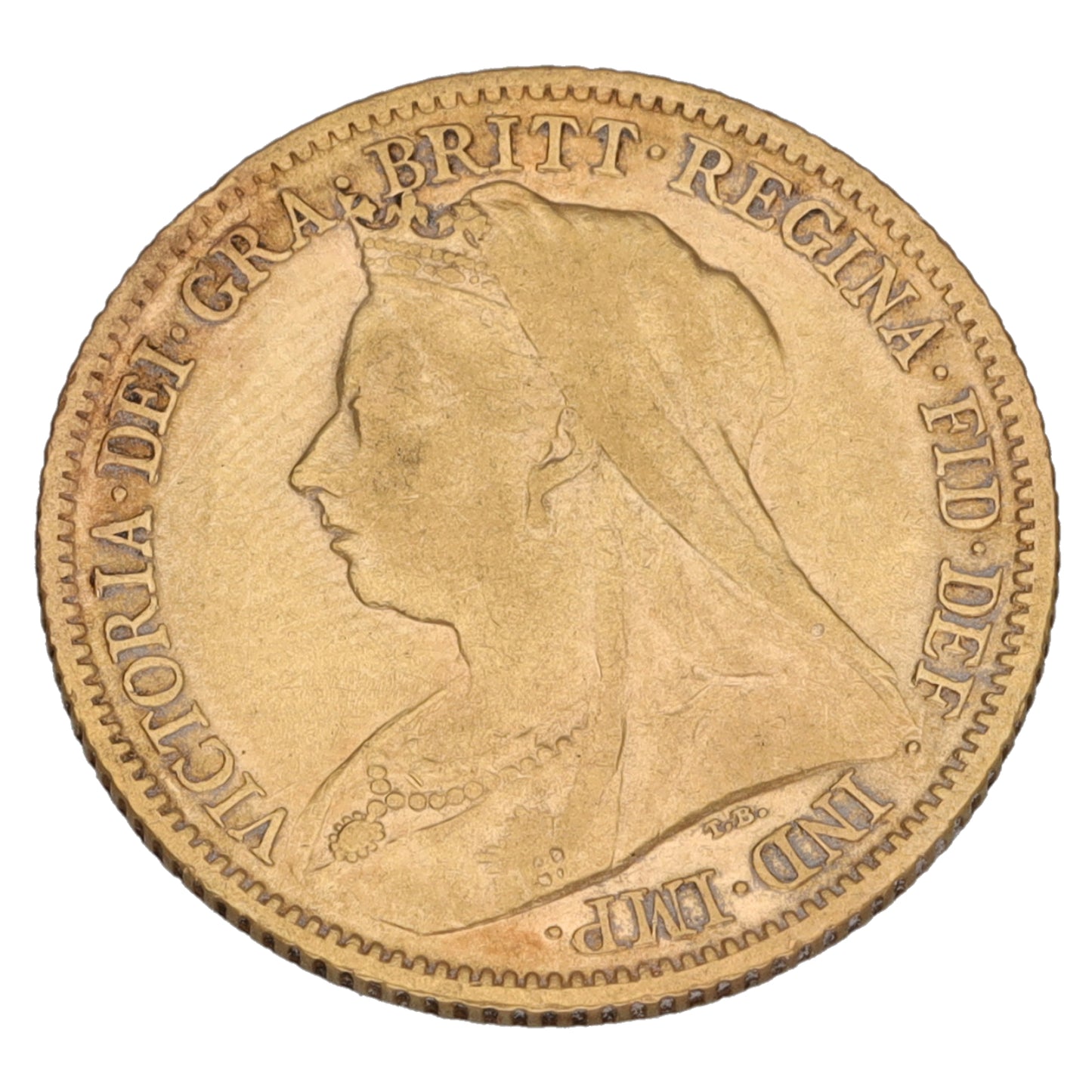 22ct Gold Queen Victoria Half Sovereign Coin 1899