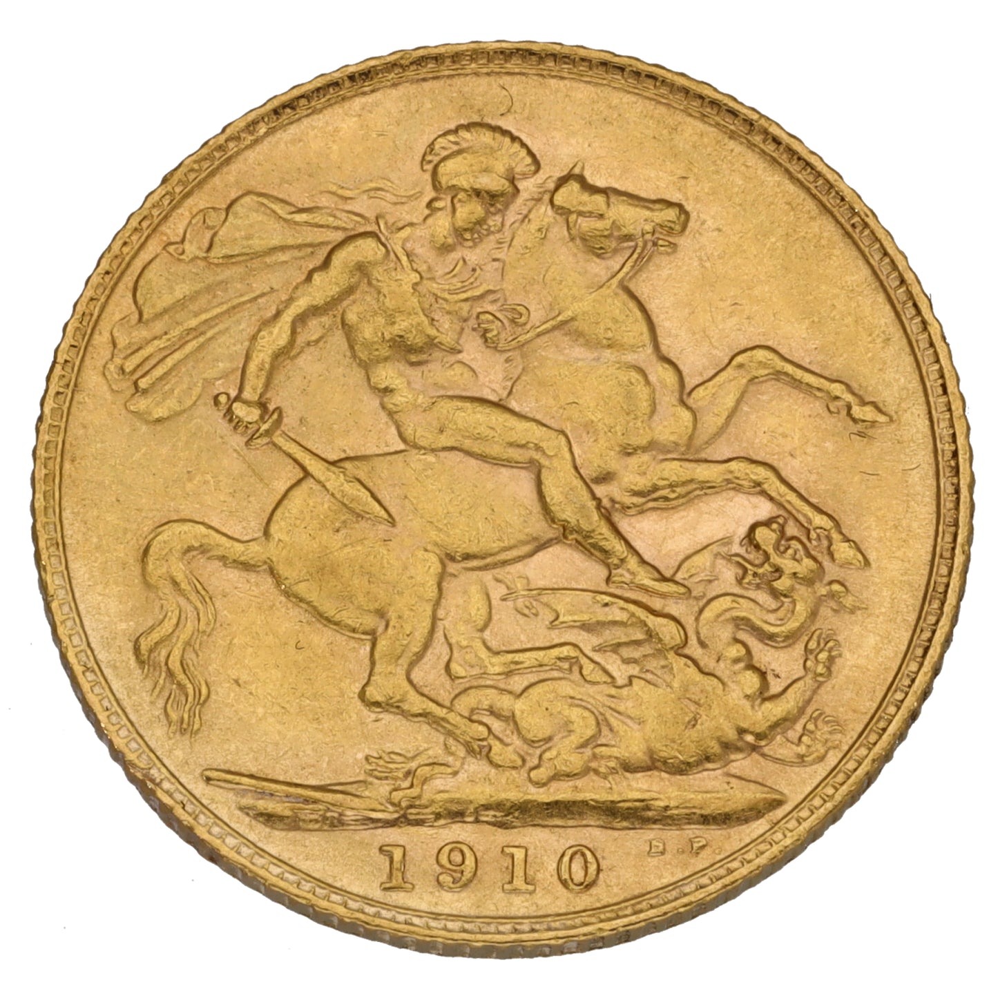 22ct Gold King Edward VII Full Sovereign Coin 1910