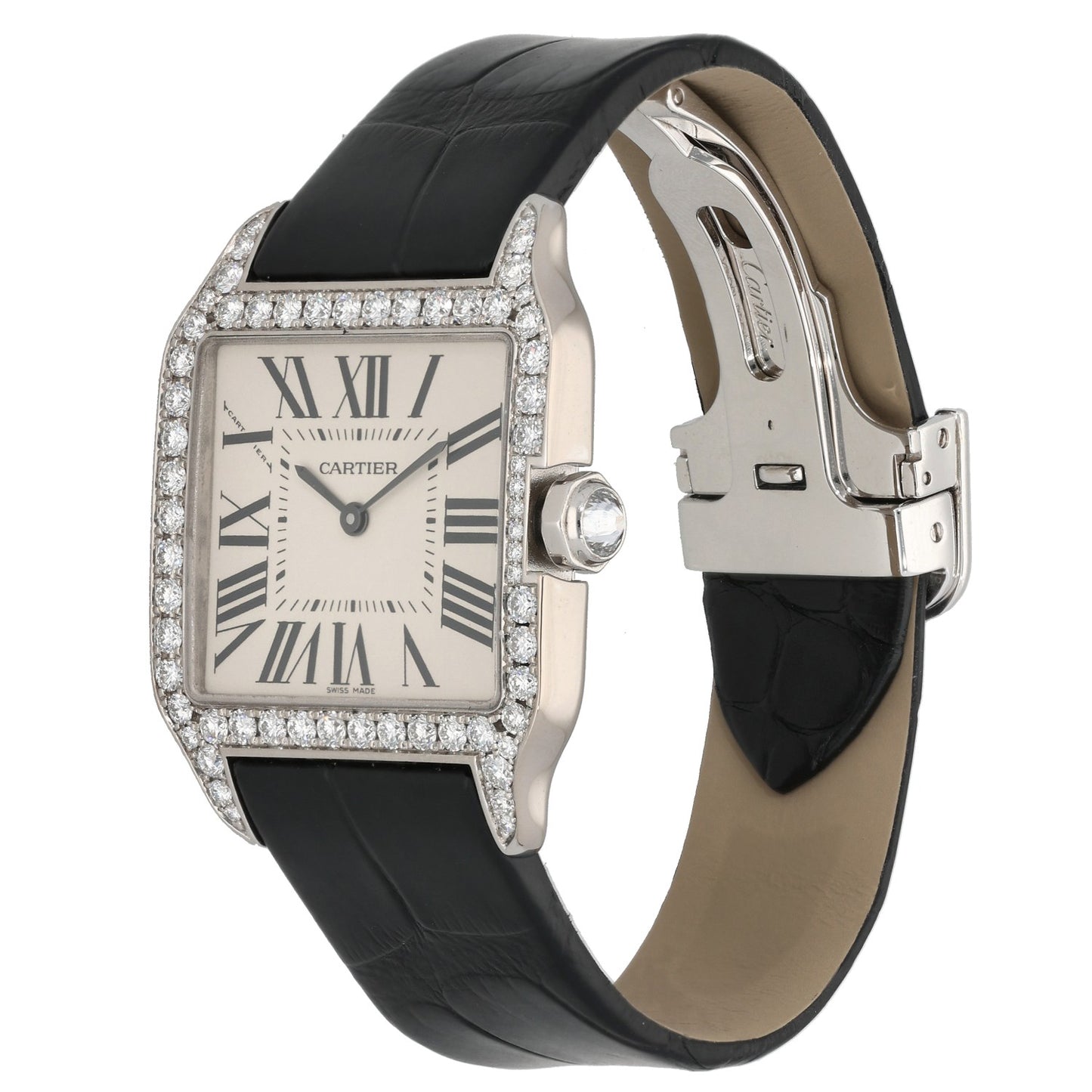 Cartier Santos Dumont WH100251 30mm White Gold Watch