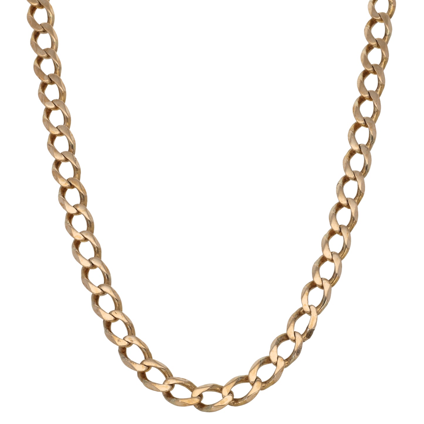 9ct Gold Curb Chain 22"
