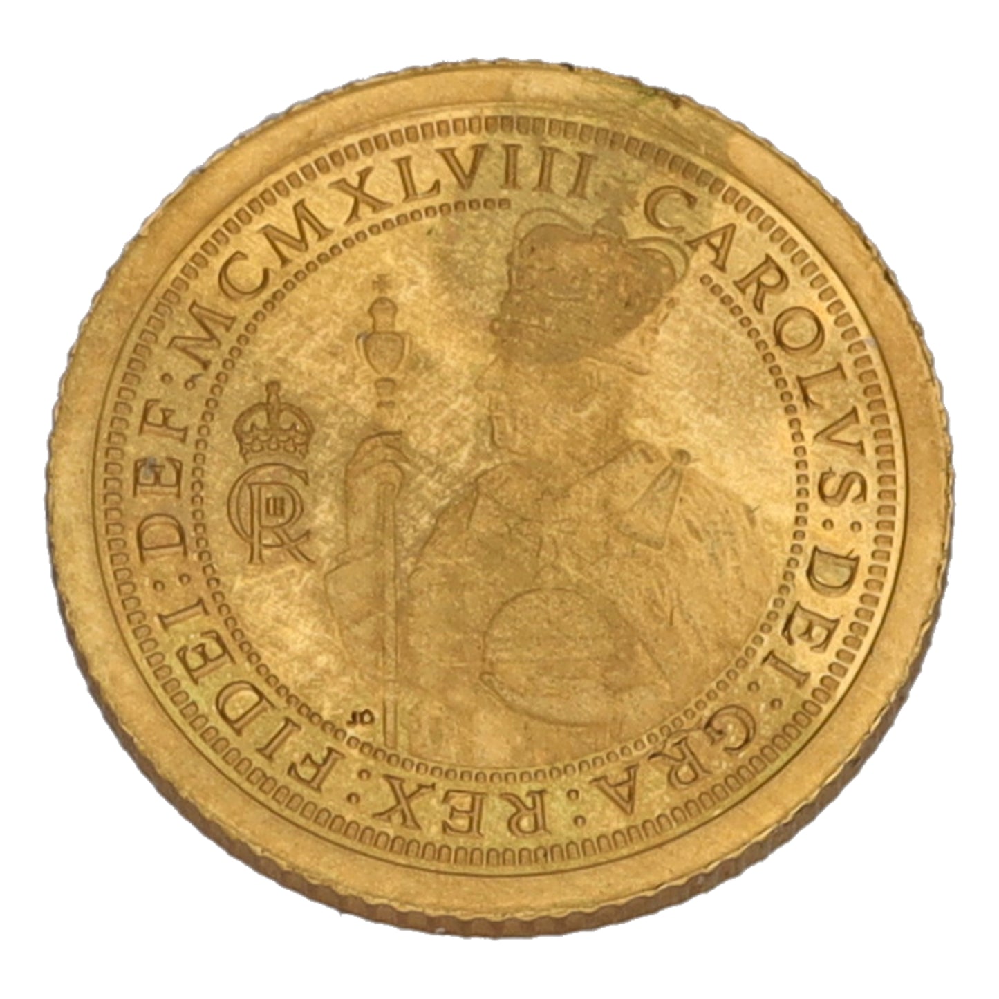 22ct Gold King Charles III Eighth Sovereign Coin 2024