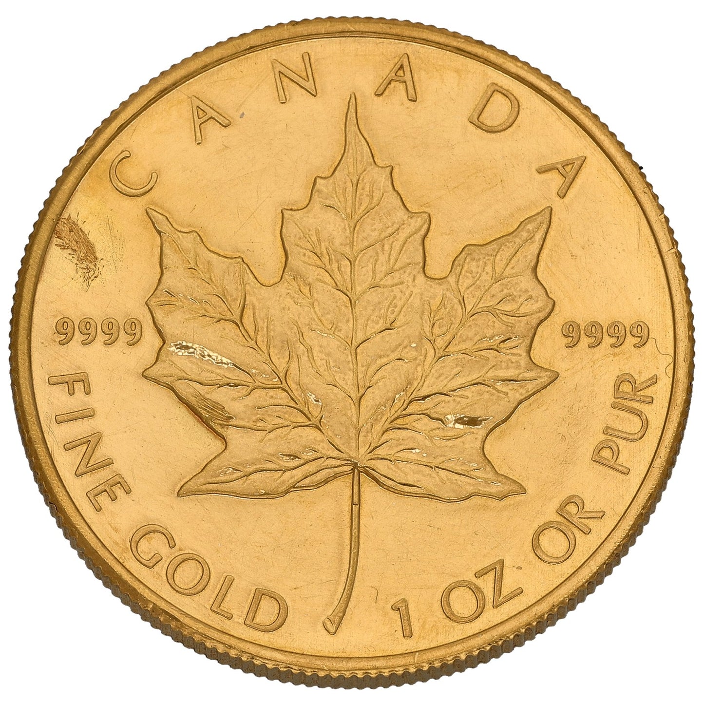 24ct Gold Canada Maple 1 OZ Coin 2009