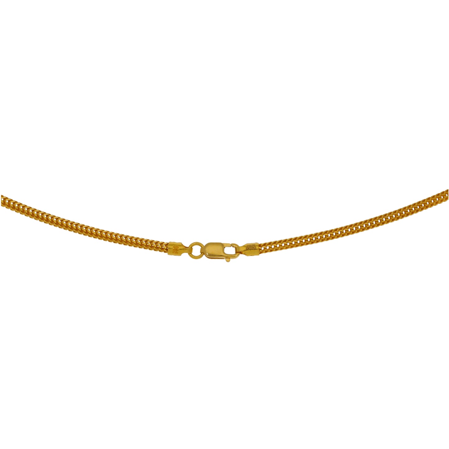 22ct Gold Foxtail Chain 18"