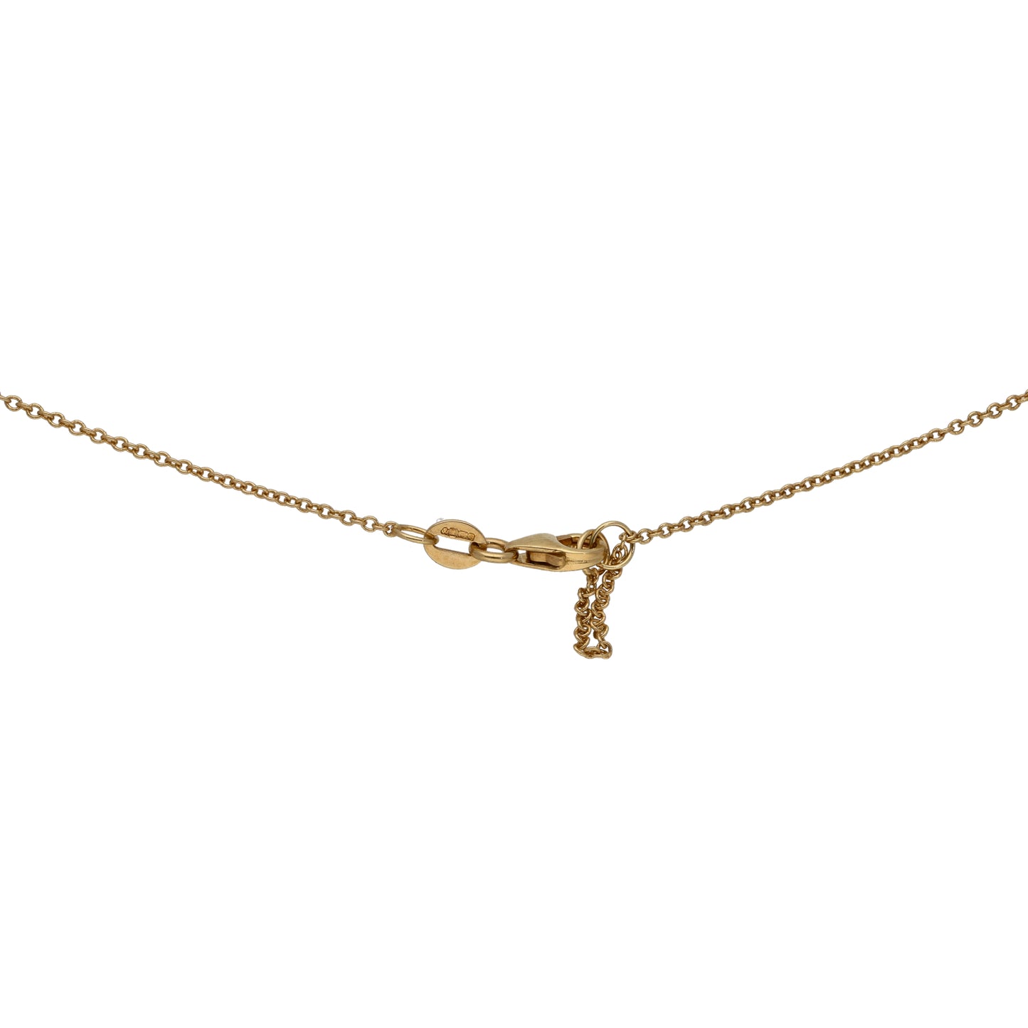 9ct Gold Cubic Zirconia Cross Pendant With Chain