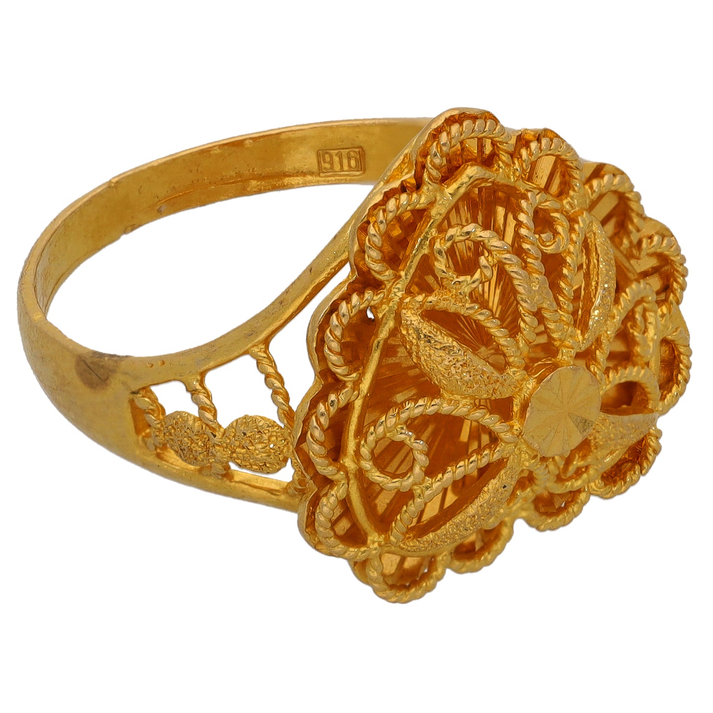 22ct Gold Alternative Ring Size R