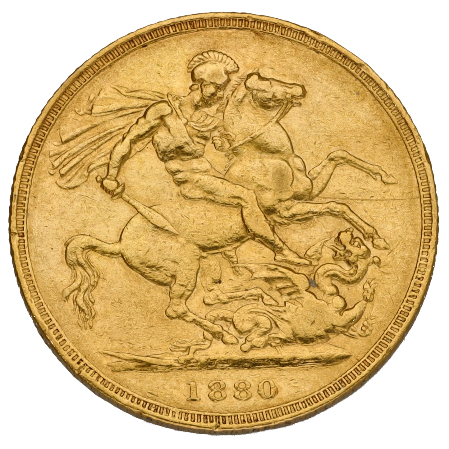 22ct Gold Queen Victoria Full Sovereign Coin 1880