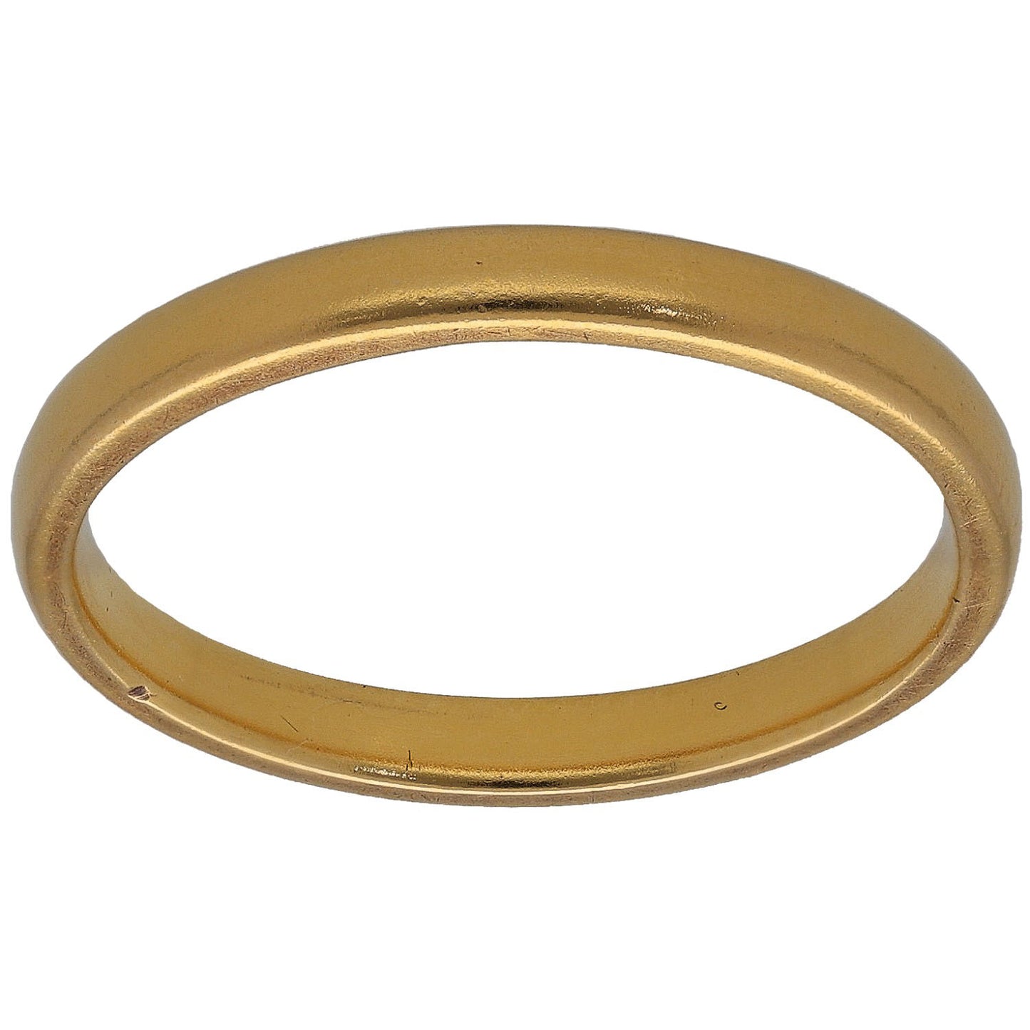 22ct Gold Plain Wedding Ring Size N