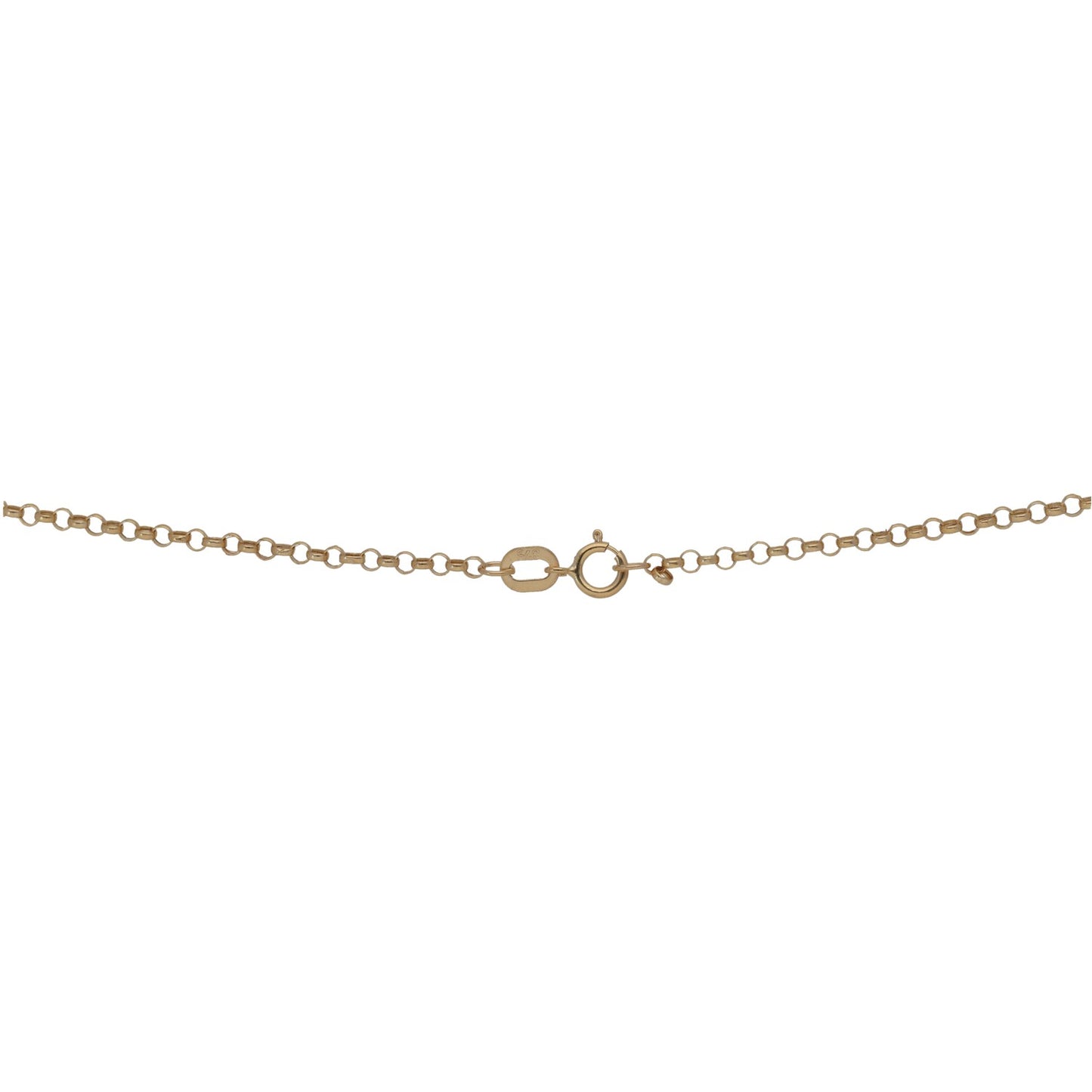 New 9ct Gold Linked Micro Belcher Chain 16"