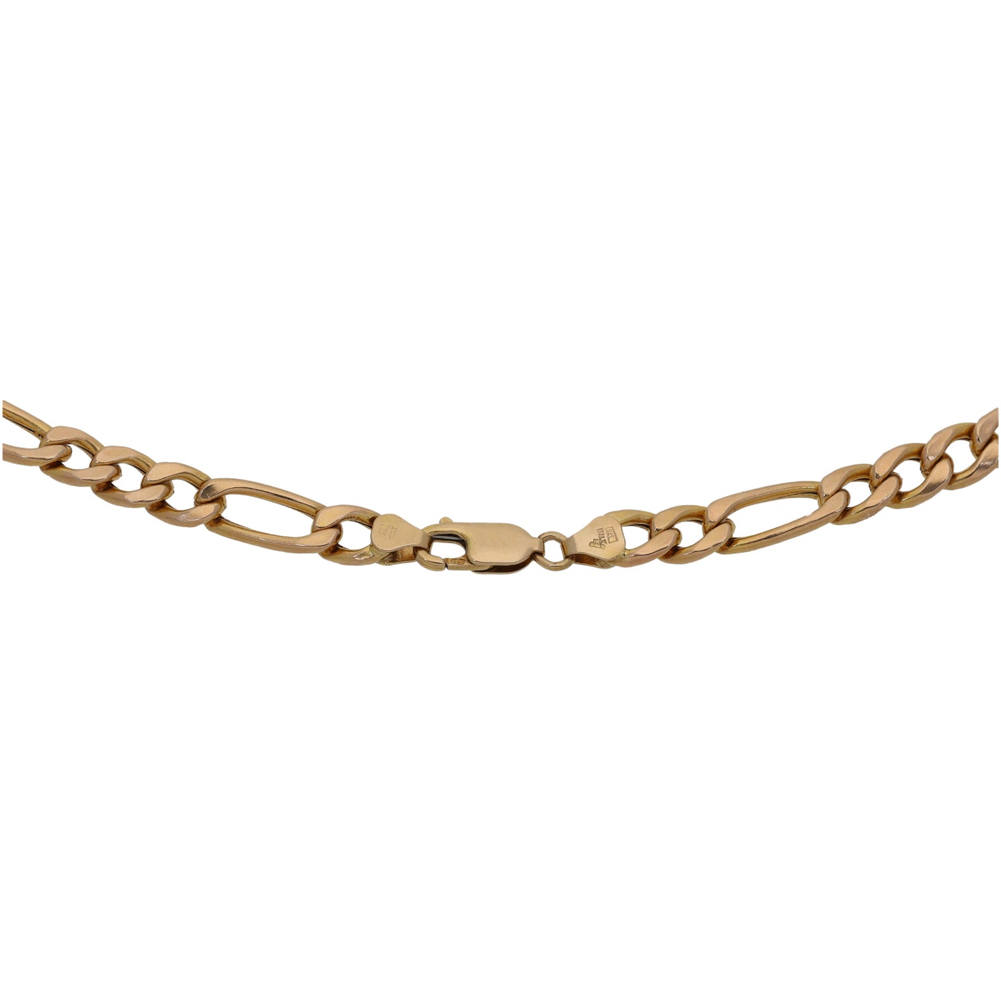 9ct Gold Figaro Chain 19"