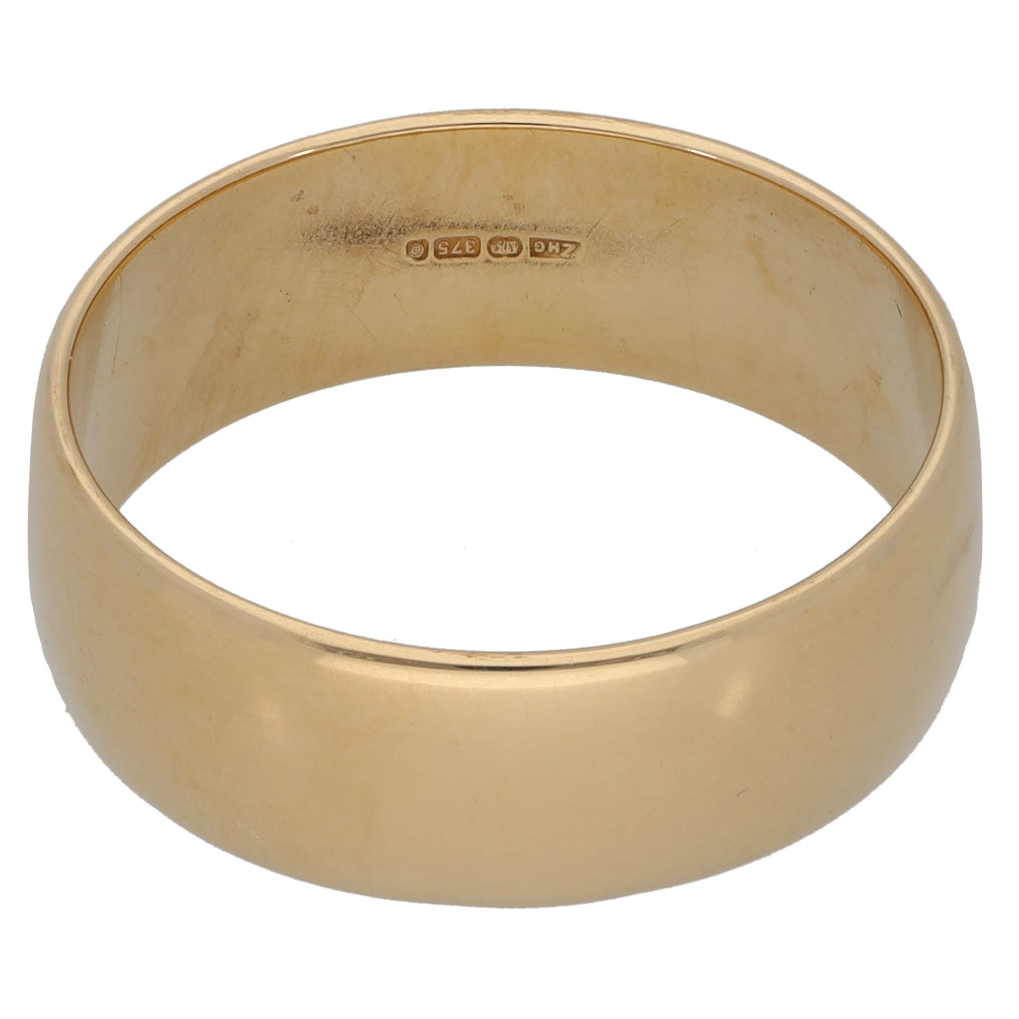 9ct Gold Plain Wedding Ring Size Q