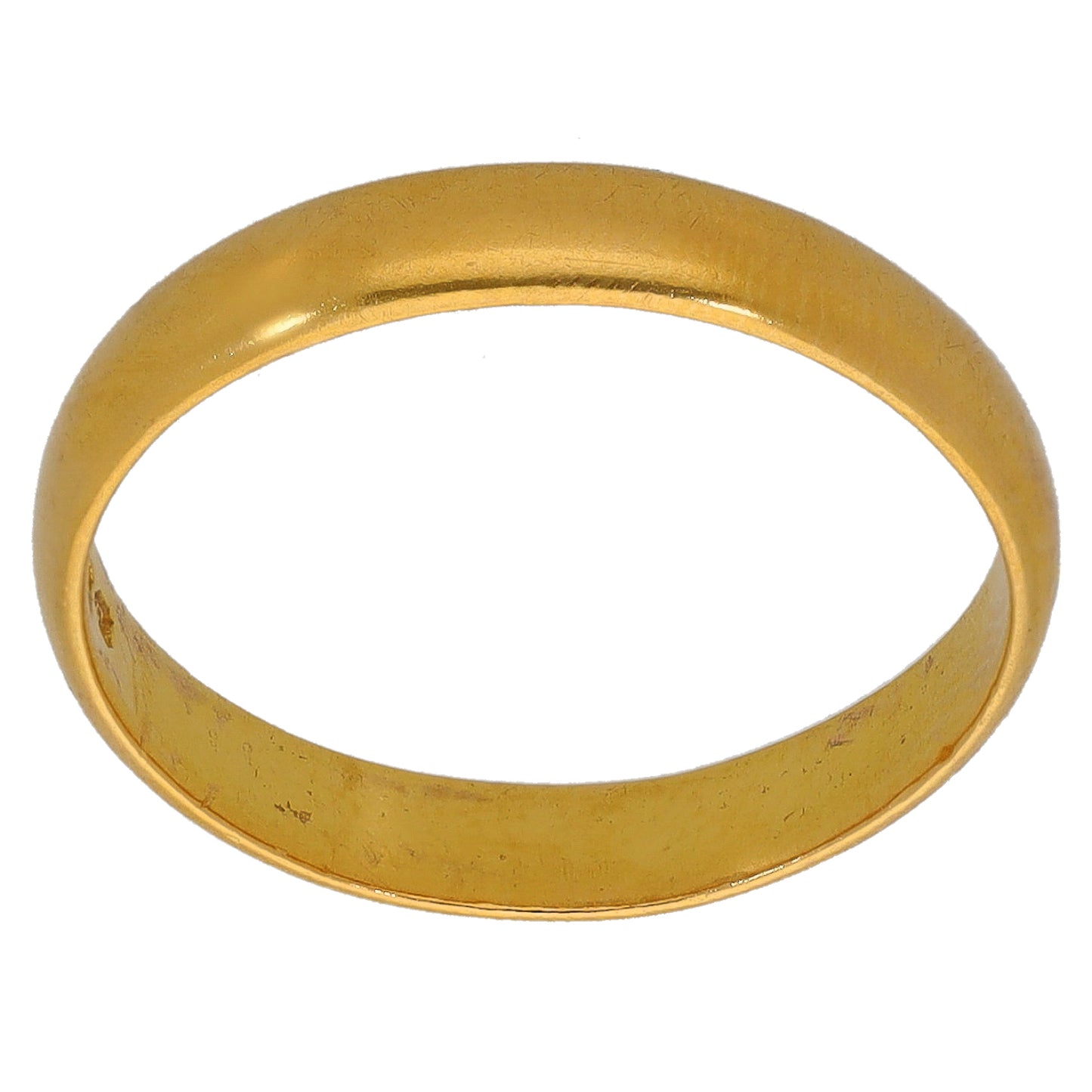22ct Gold Plain Wedding Ring Size M