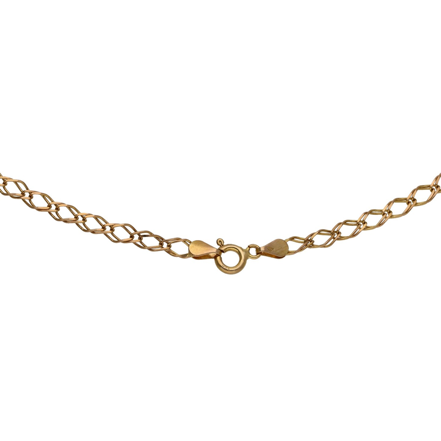 9ct Gold Double Curb Chain 24"