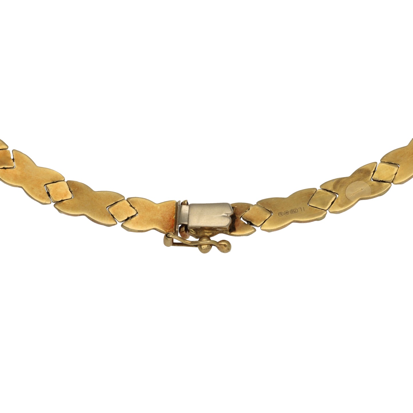 18ct Gold Fancy Necklace 18"