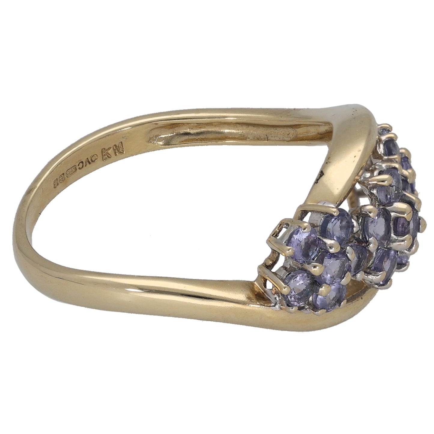 9ct Gold Tanzanite Dress/Cocktail Ring Size P