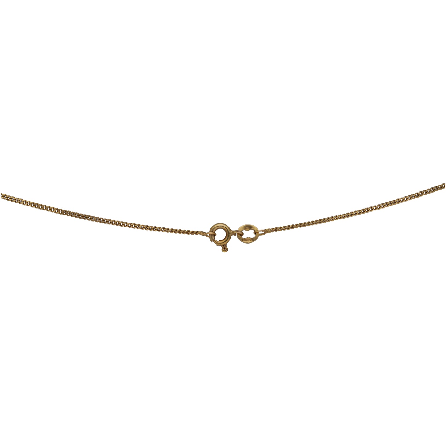 9ct Gold St Christopher Pendant With Chain