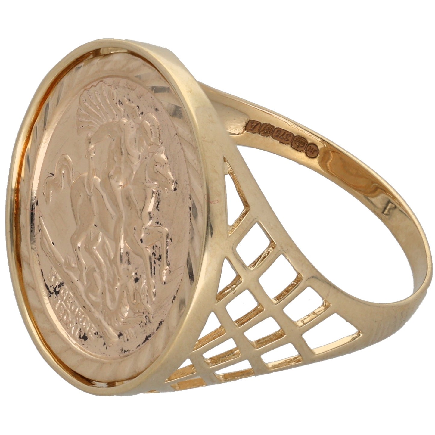 New 9ct Gold St George Ring