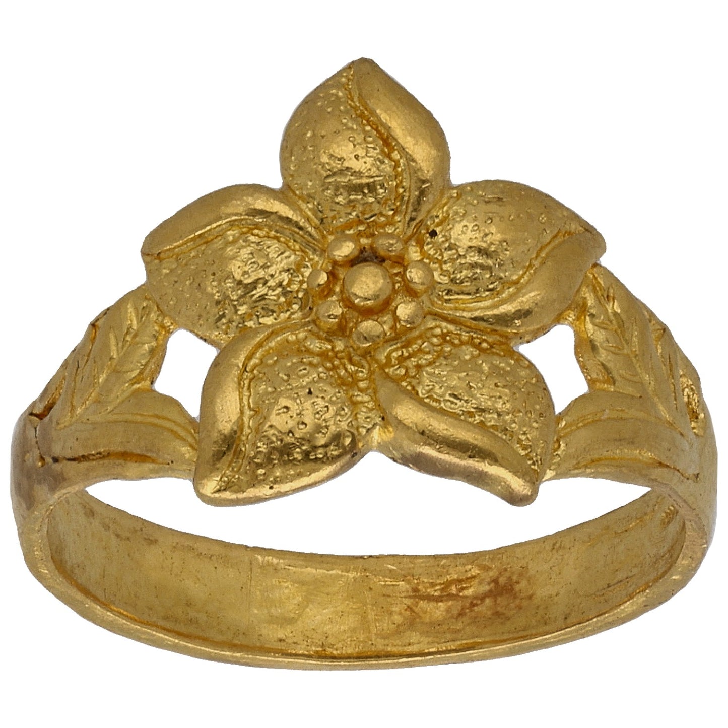 22ct Gold Flower Ring Size L