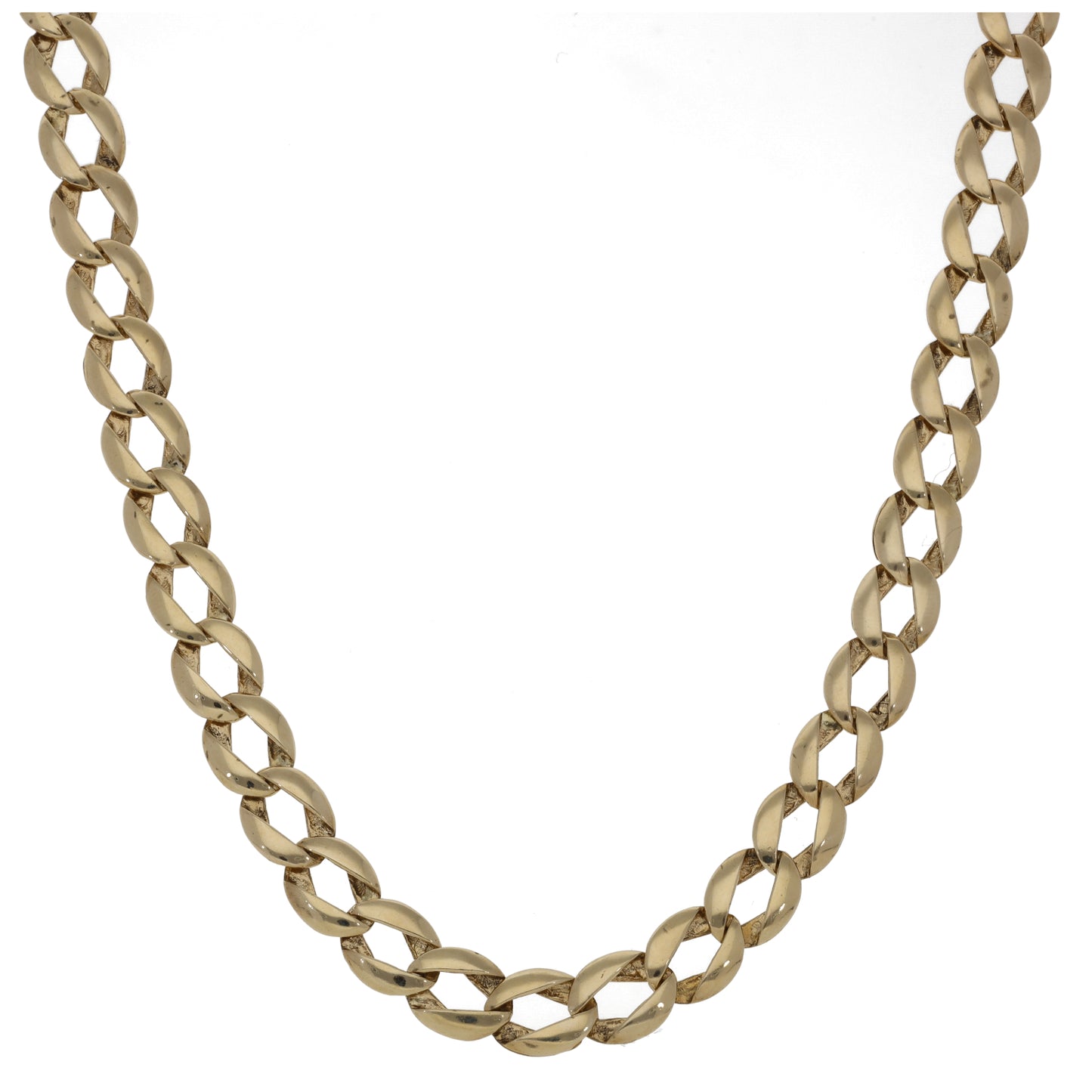 9ct Gold Curb Chain 18"