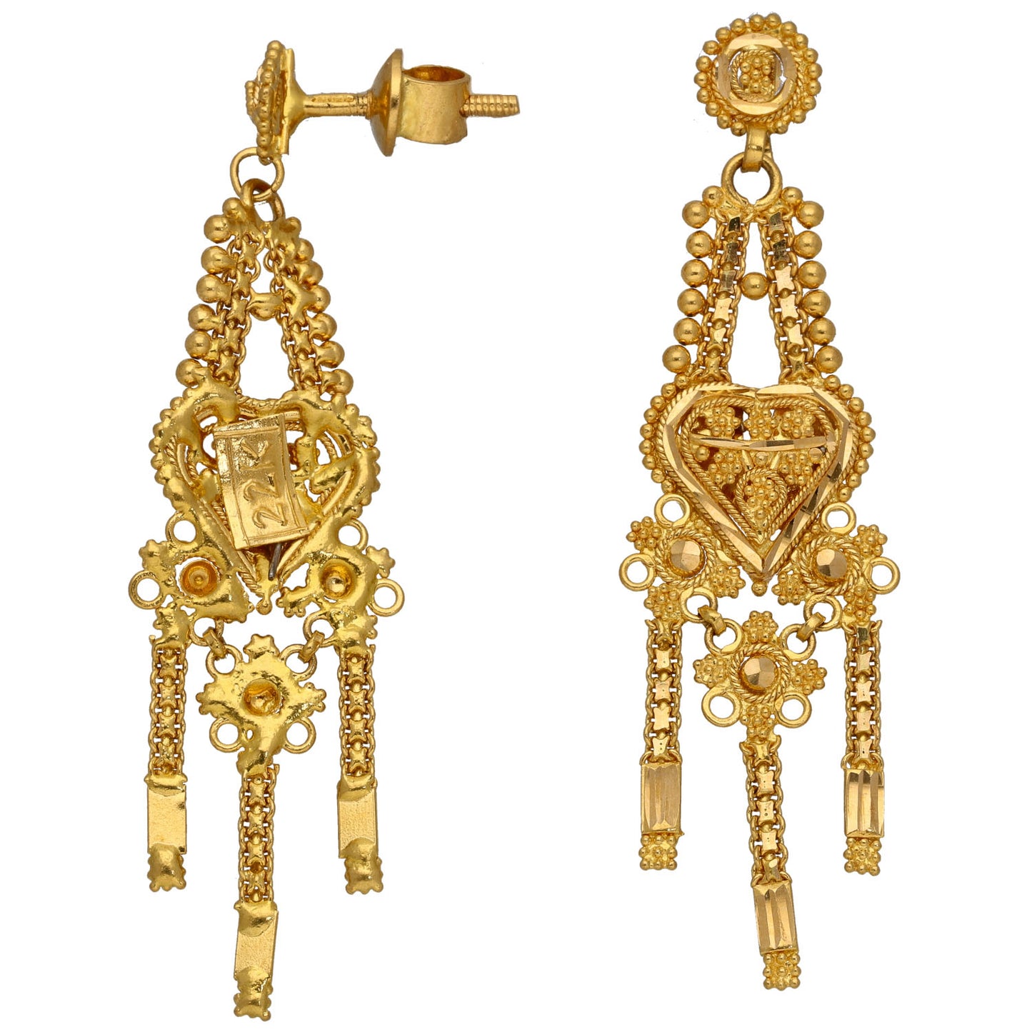 22ct Gold Drop Earrings