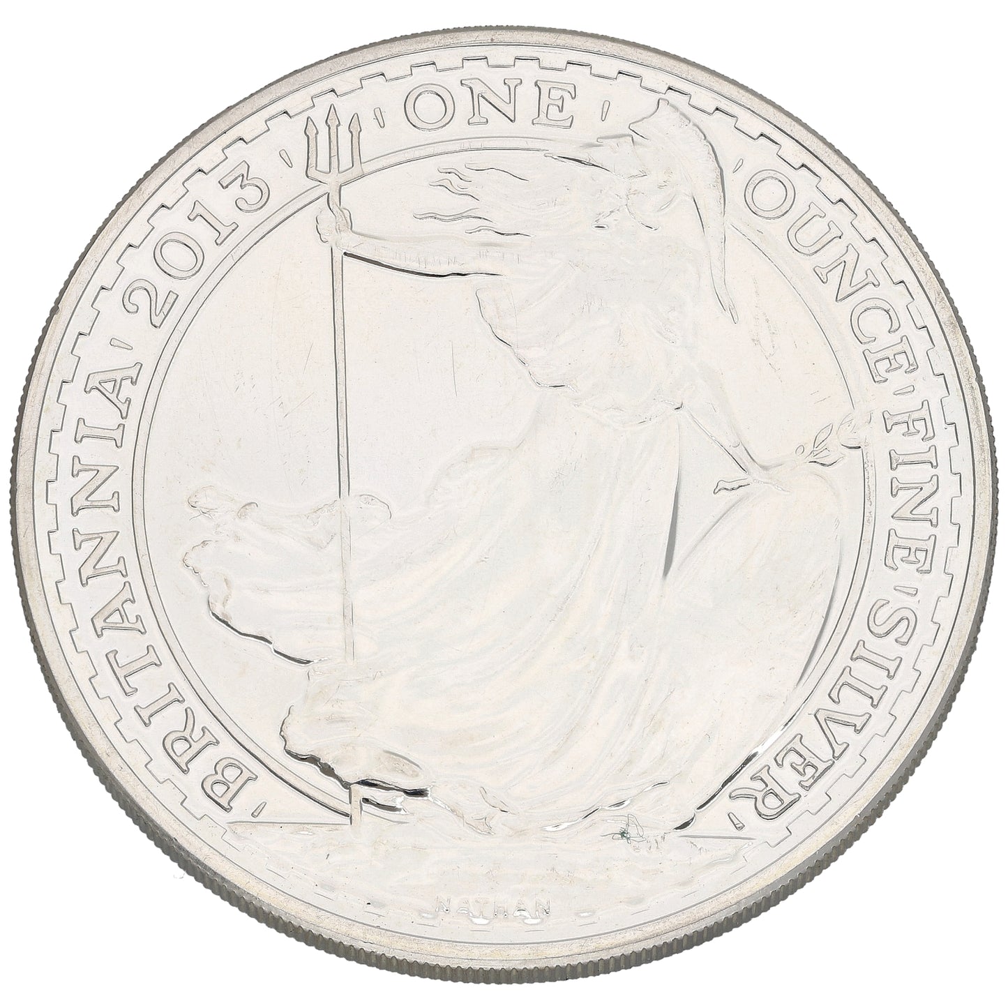 Fine Silver Queen Elizabeth II 1 OZ Britannia Coin 2013