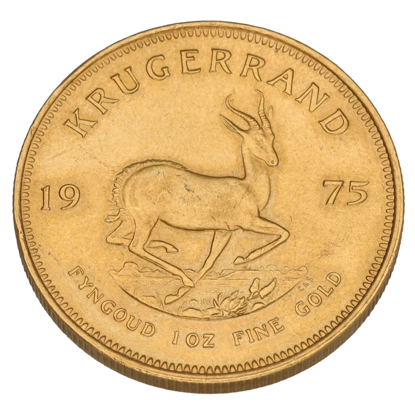 22ct Gold 1 OZ Krugerrand Coin 1975