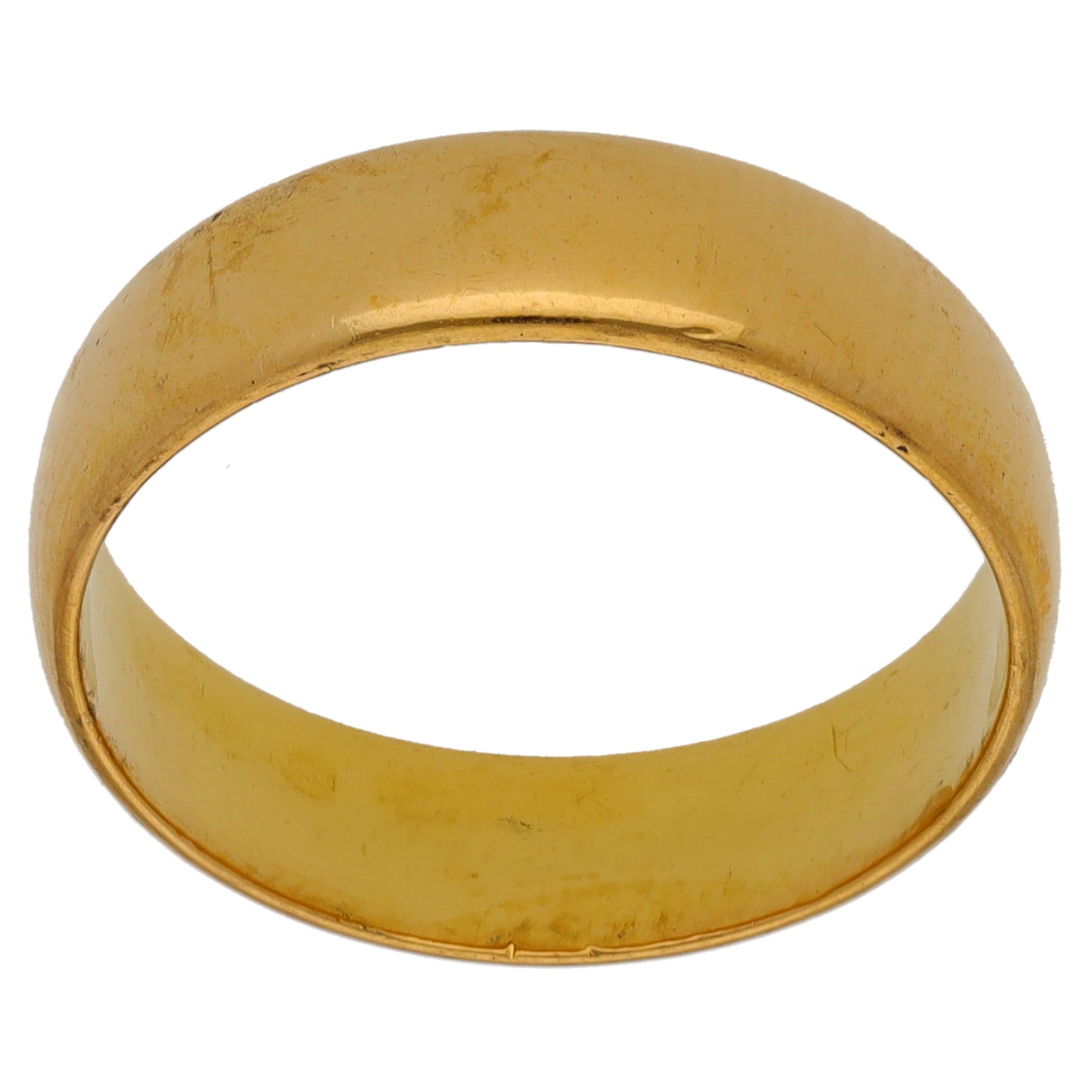 22ct Gold Plain Wedding Ring Size O
