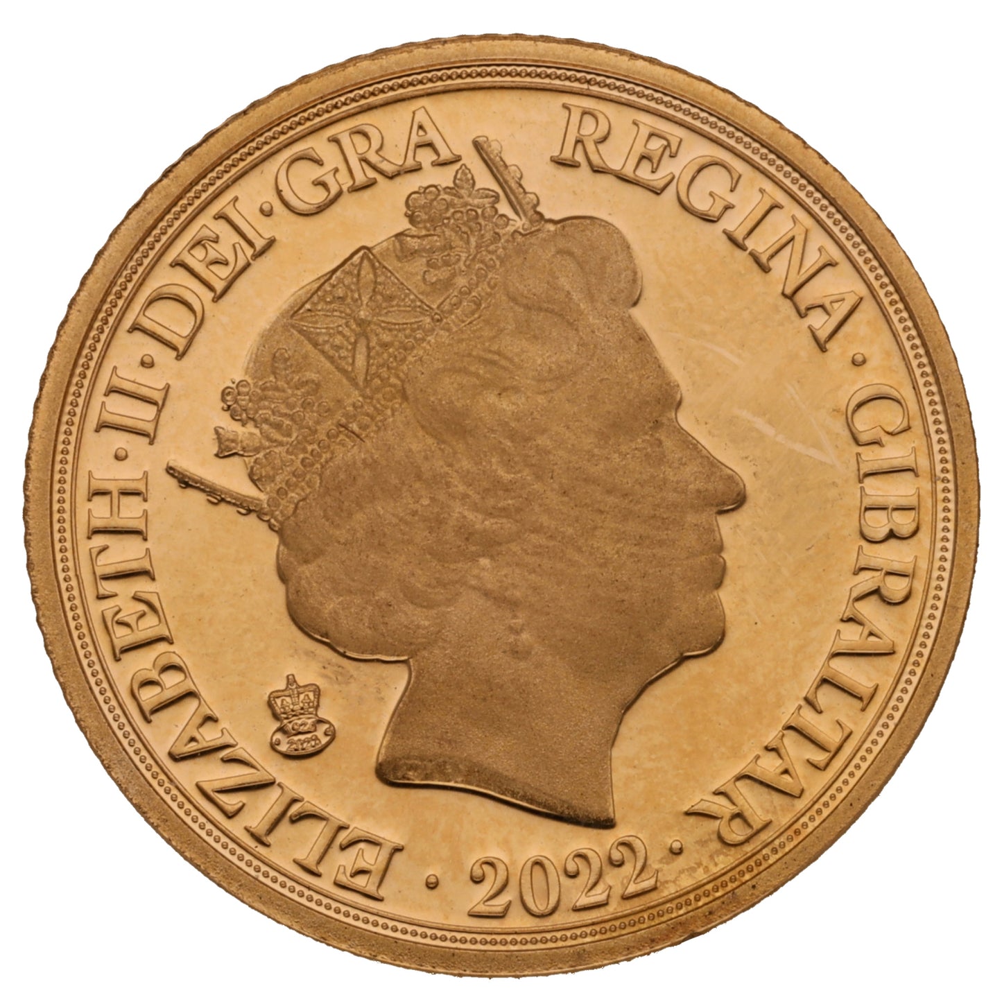 22ct Gold Queen Elizabeth II Full Sovereign Coin 2022