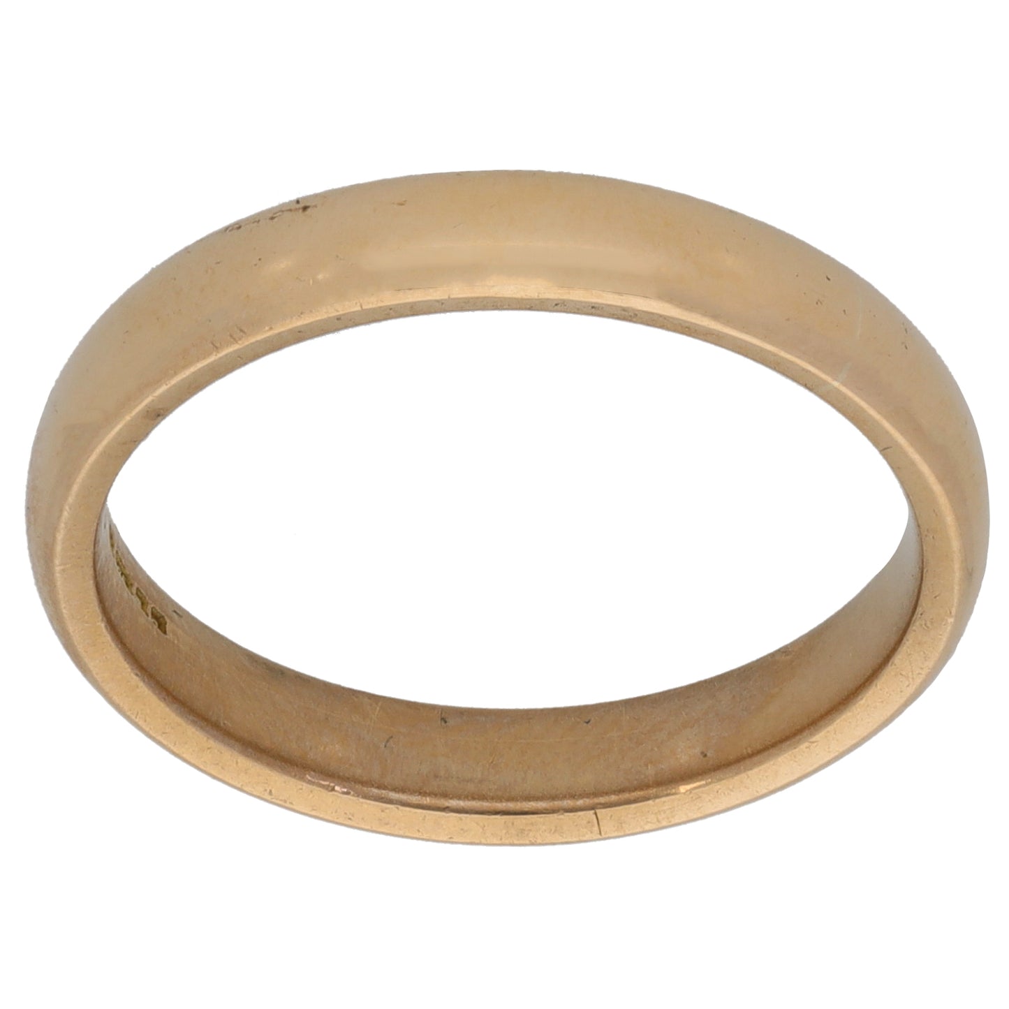 9ct Gold Plain Wedding Ring Size P
