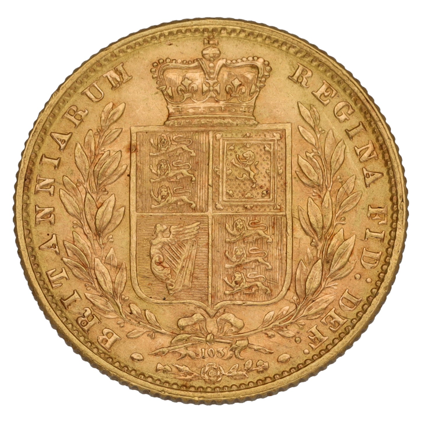 22ct Gold Queen Victoria Full Sovereign Coin 1871