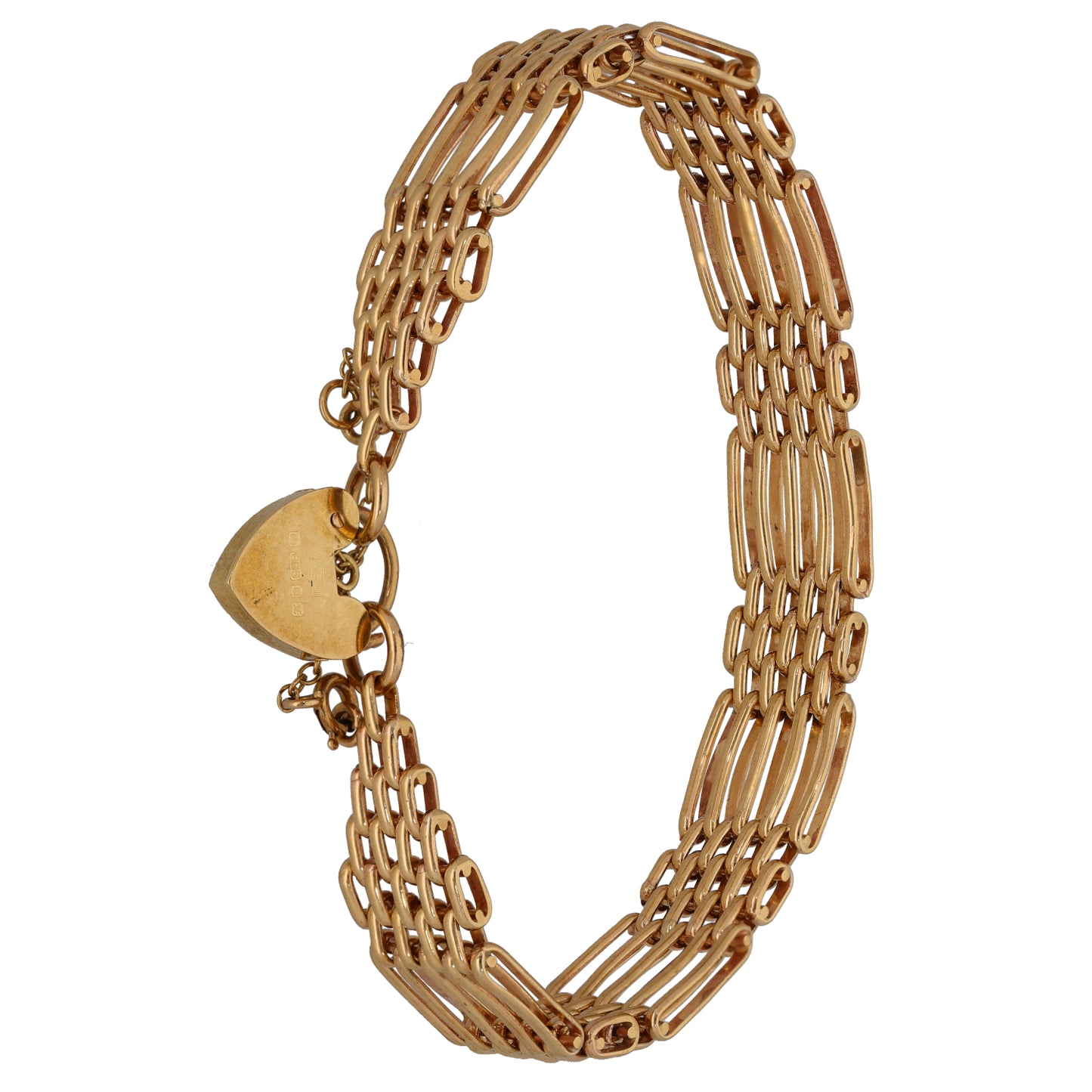 9ct Gold Gate Bracelet