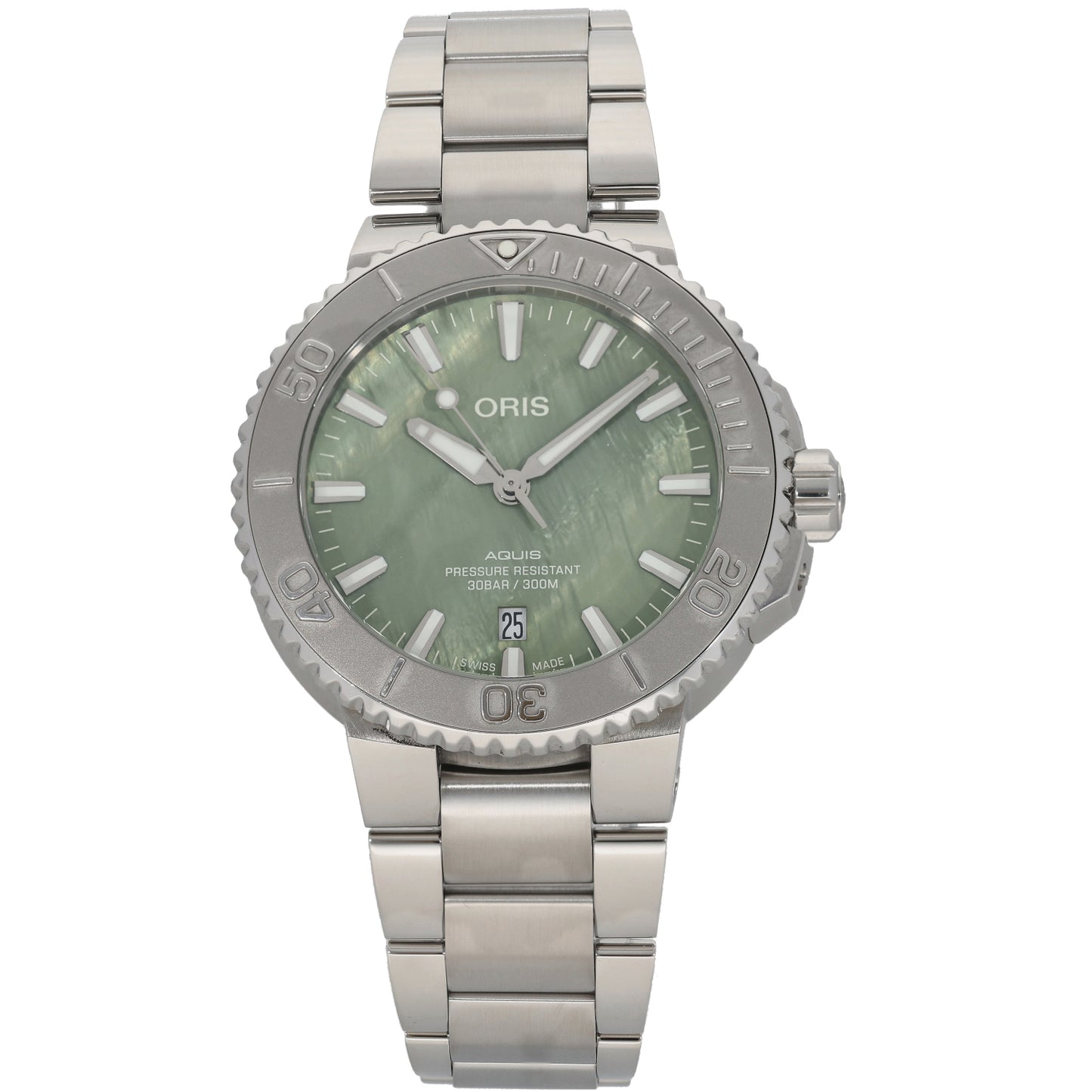 Oris Aquis 7766 4187 41.5mm Stainless Steel Watch