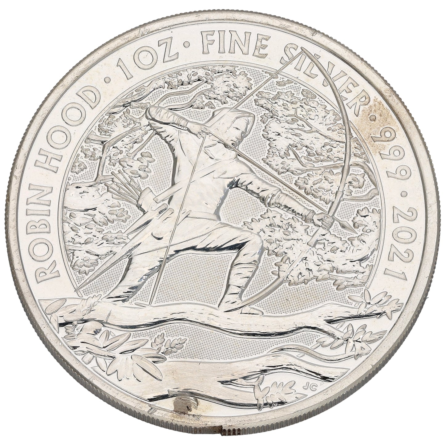 Fine Silver Robin Hood 1 OZ Coin 2021