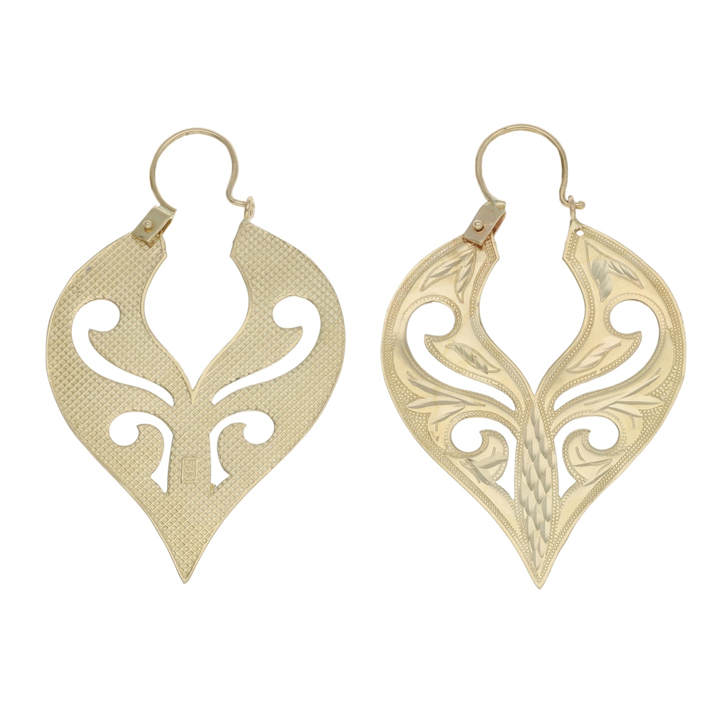 14ct Gold Creole Earrings