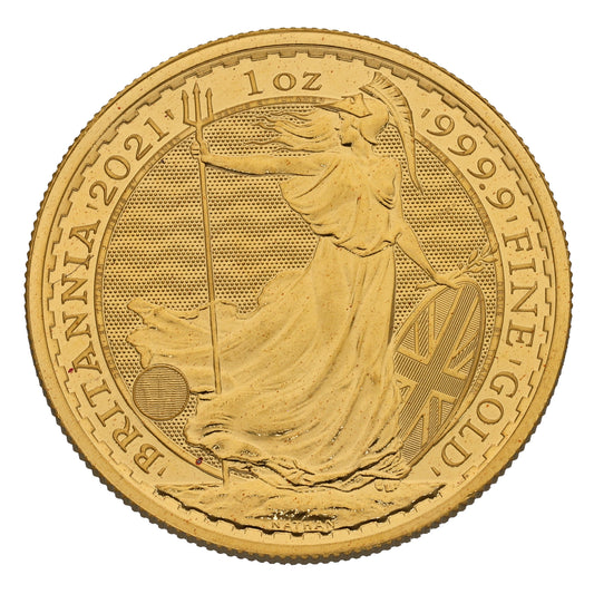 24ct Gold Queen Elizabeth II 1 OZ Britannia Coin 2021