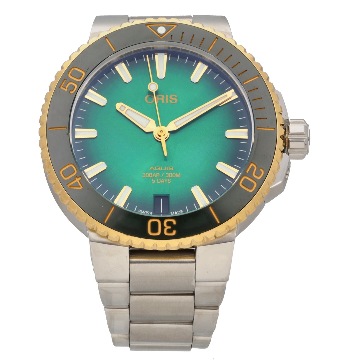 Oris Aquis 7769 63 41.5mm Bi-Colour Watch