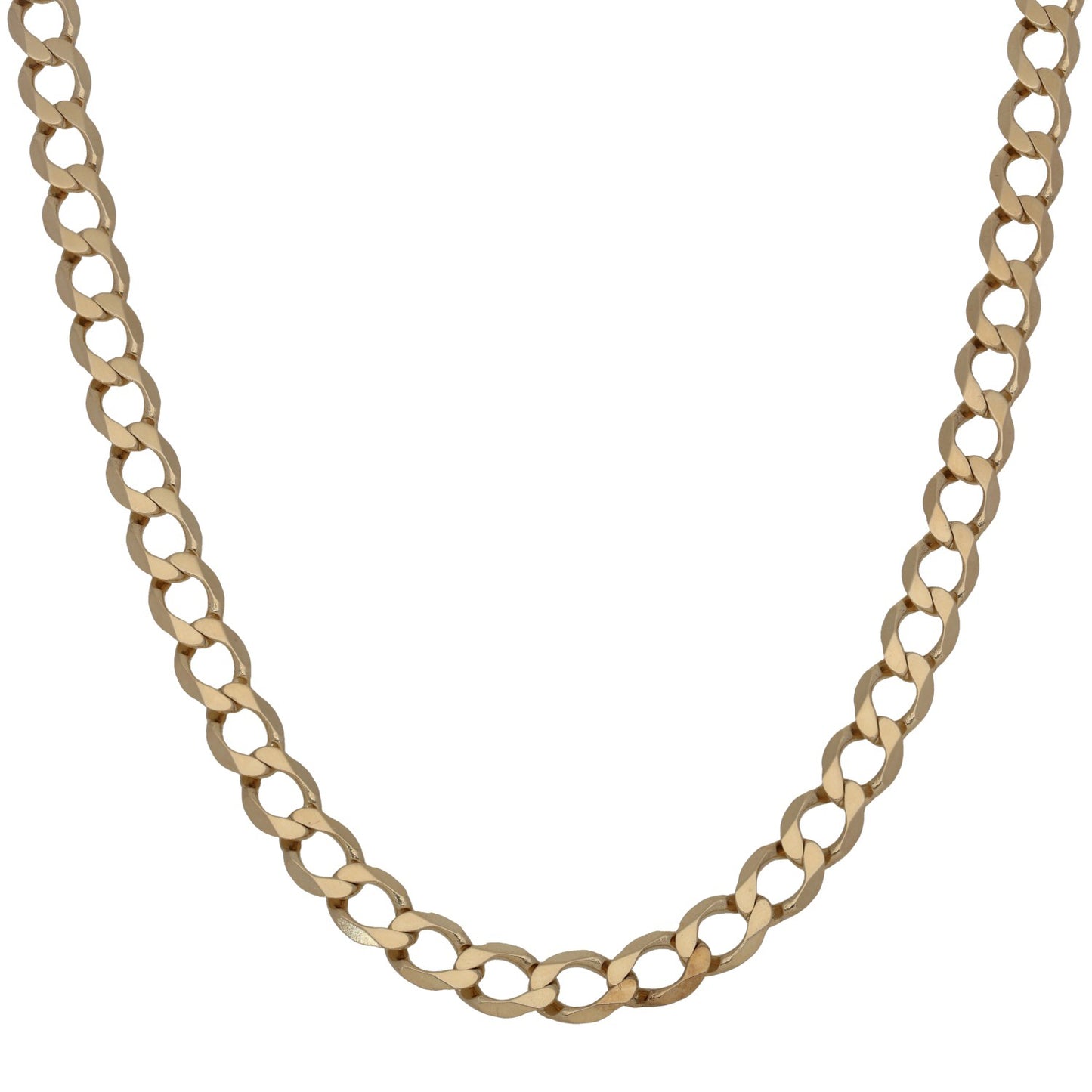 9ct Gold Curb Chain 22"