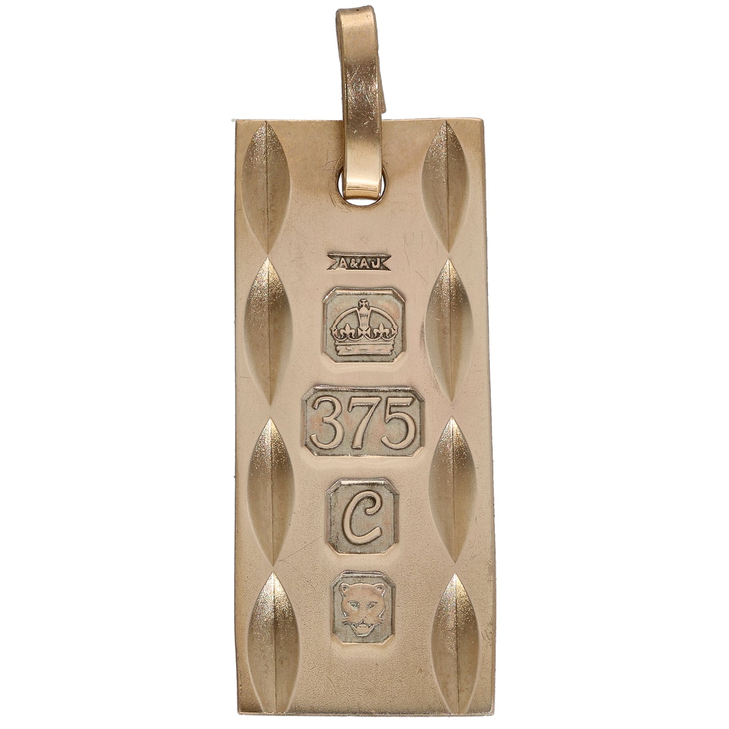 9ct Gold Ingot Pendant
