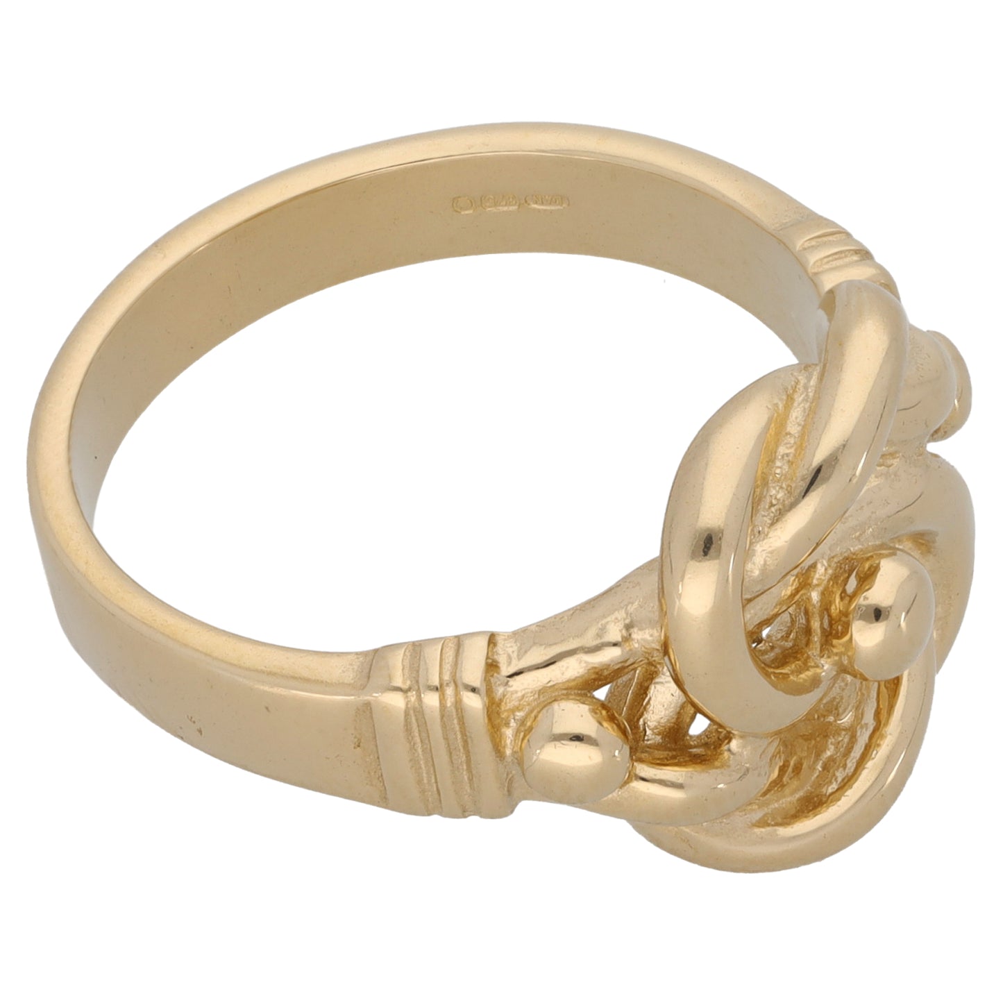New 9ct Gold Knot Ring Size T-Y