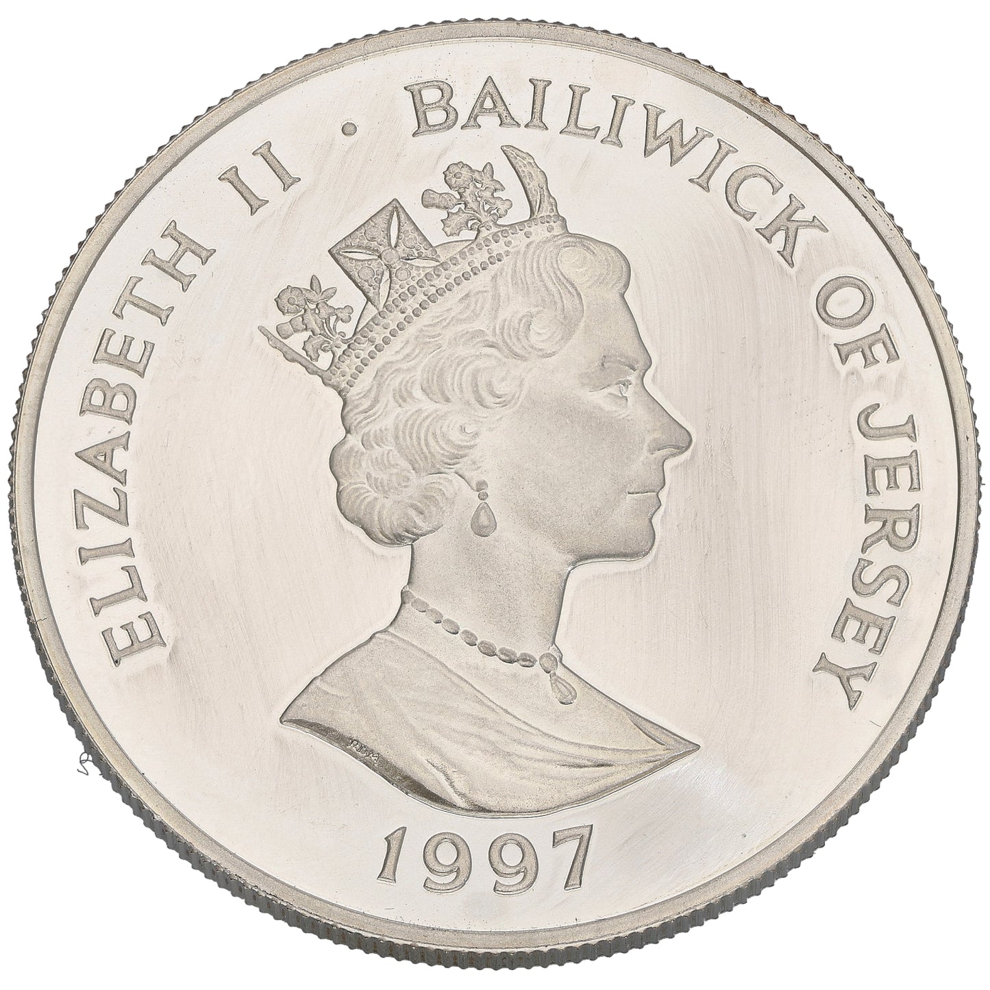 Sterling Silver 50th Wedding Anniversary Elizabeth & Phillip Five Pounds Coin 1997