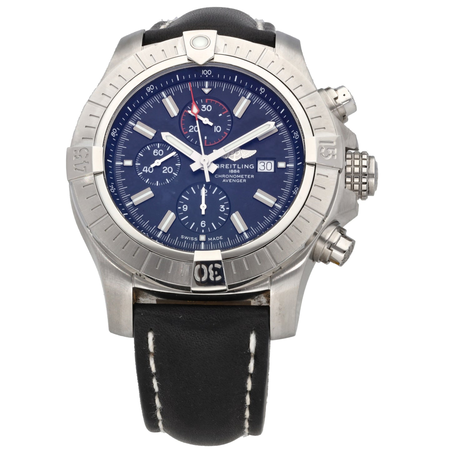 Breitling Super Avenger A13375 48mm Stainless Steel Watch