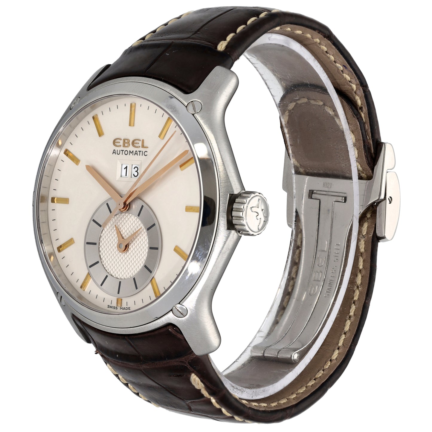 Ebel Classic Hexagon 9301F61 46mm Stainless Steel Watch