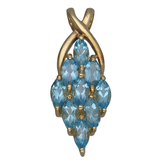 9ct Gold Topaz Dress/Cocktail Pendant
