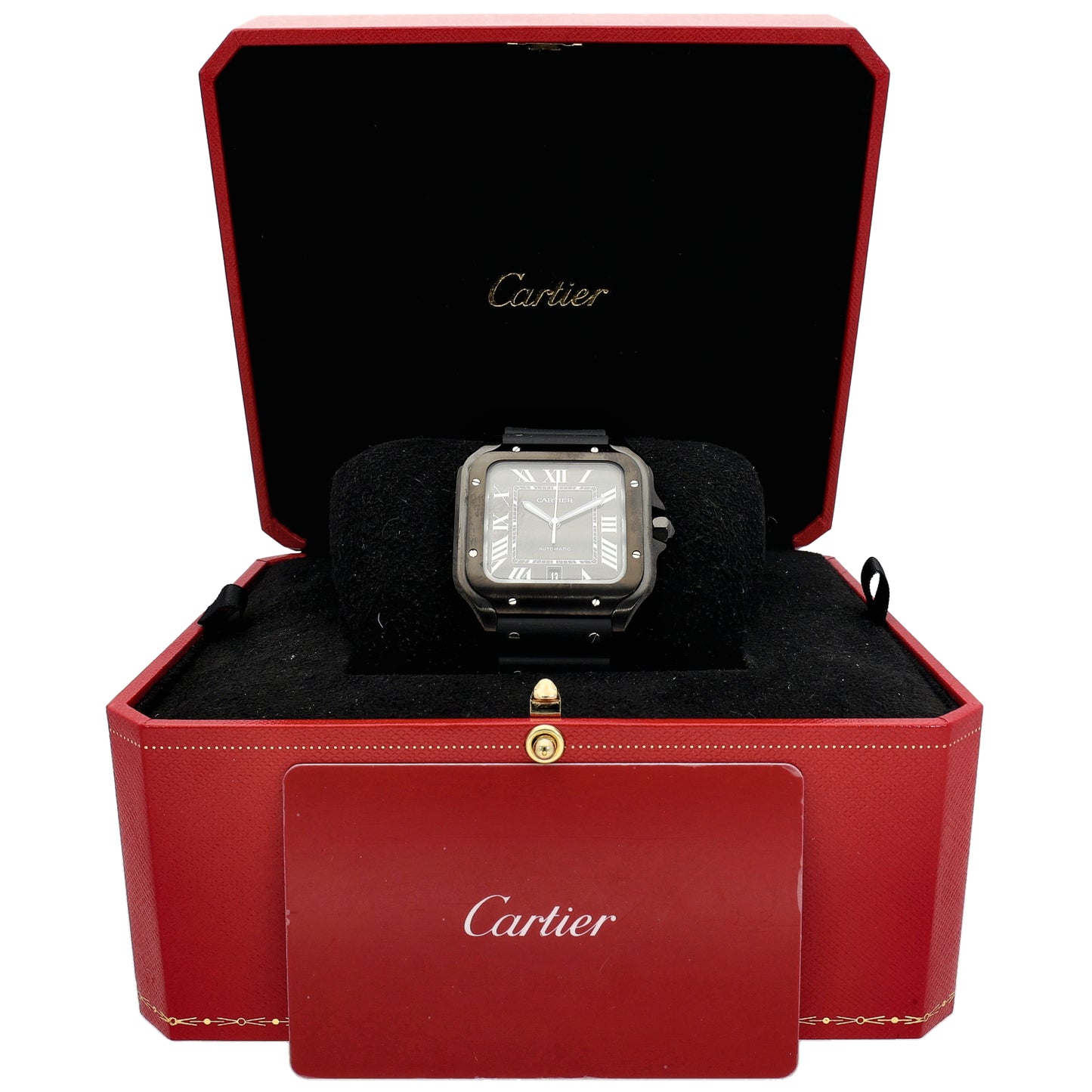 Cartier Santos De Cartier WSSA0039 40mm DLC Stainless Steel Watch