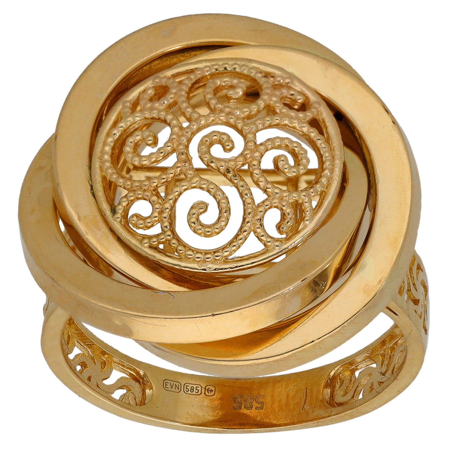 14ct Gold Alternative Ring Size P