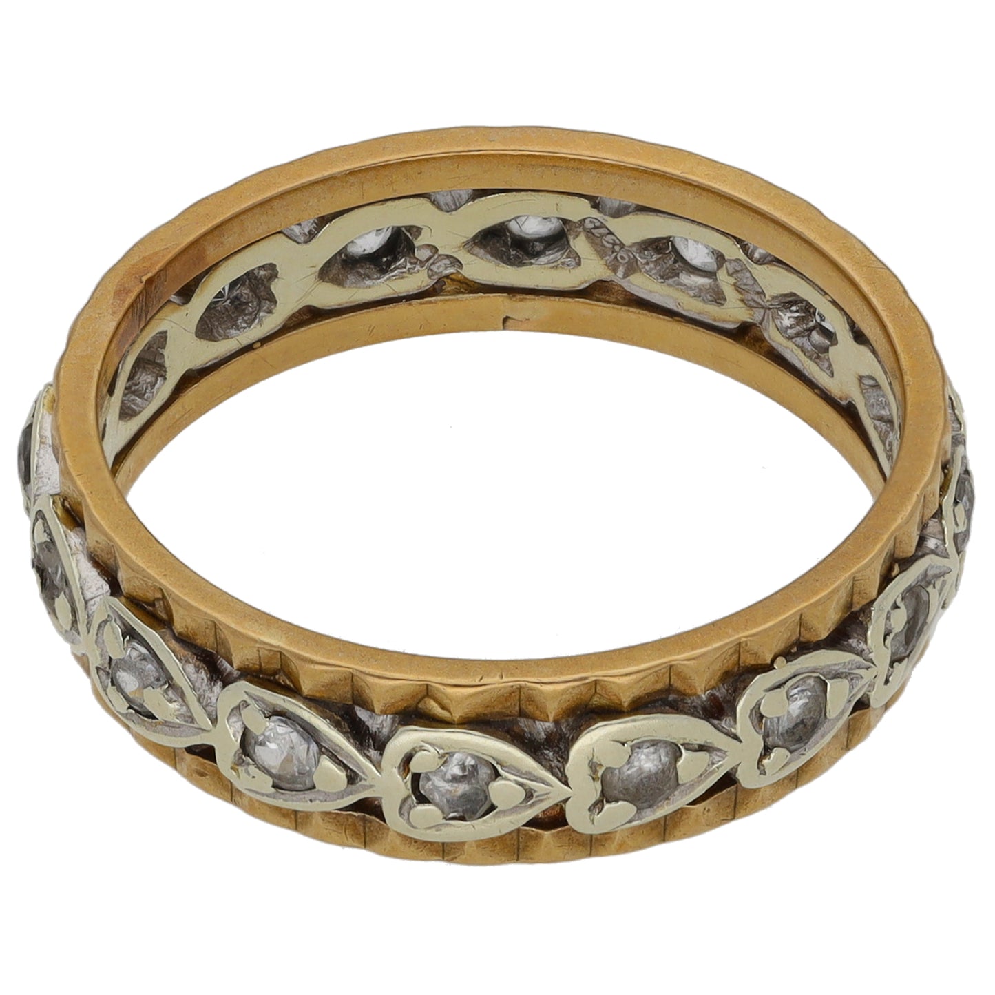 9ct Gold Cubic Zirconia Eternity Ring Size P