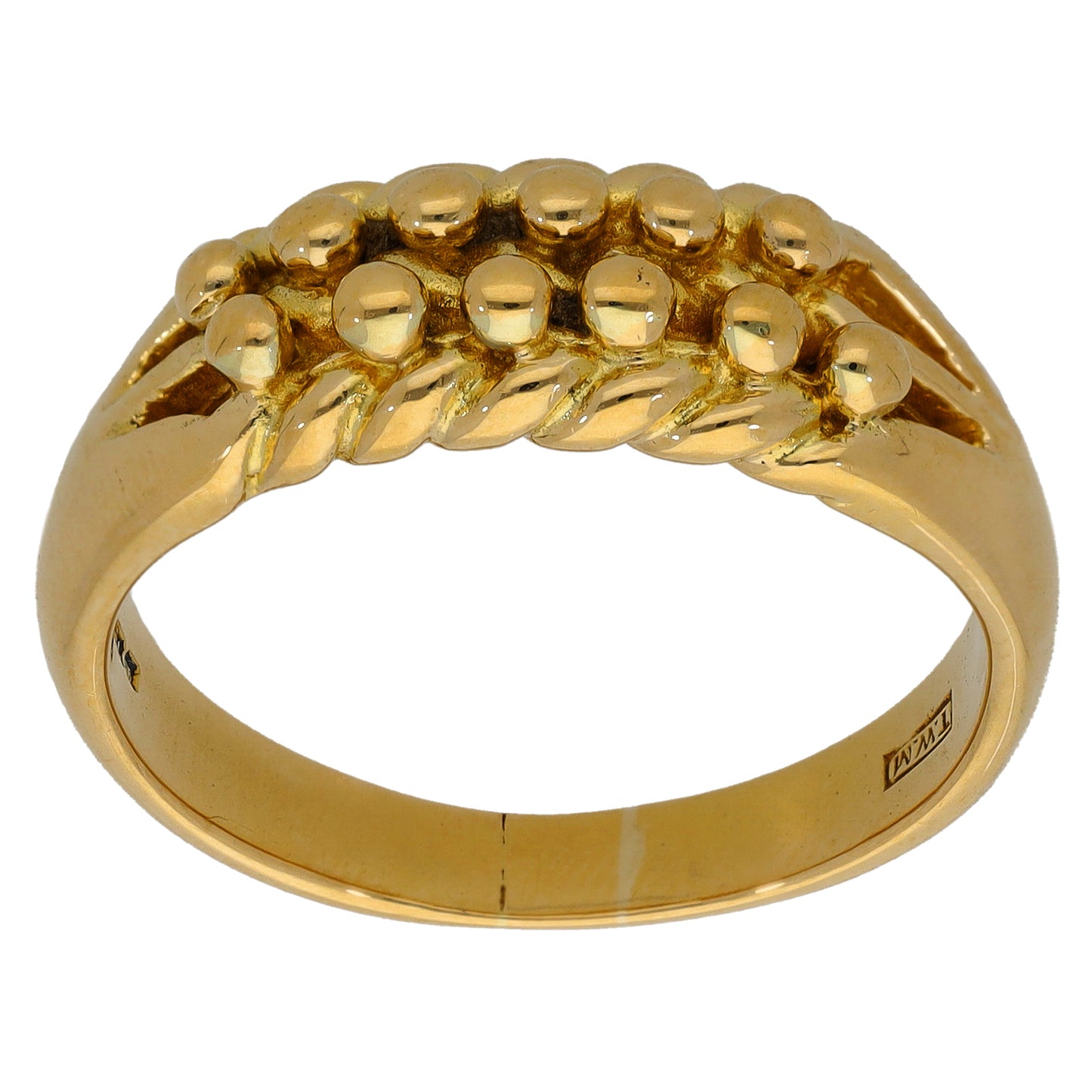 18ct Gold Keeper Ring Size V