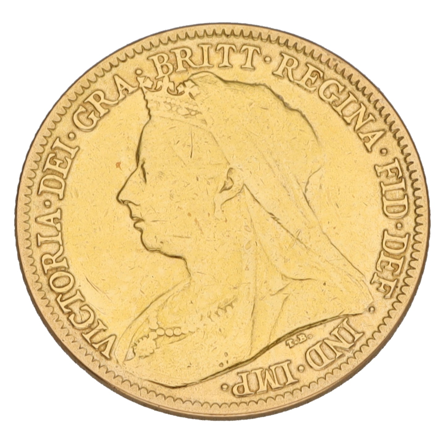 22ct Gold Queen Victoria Half Sovereign Coin 1899