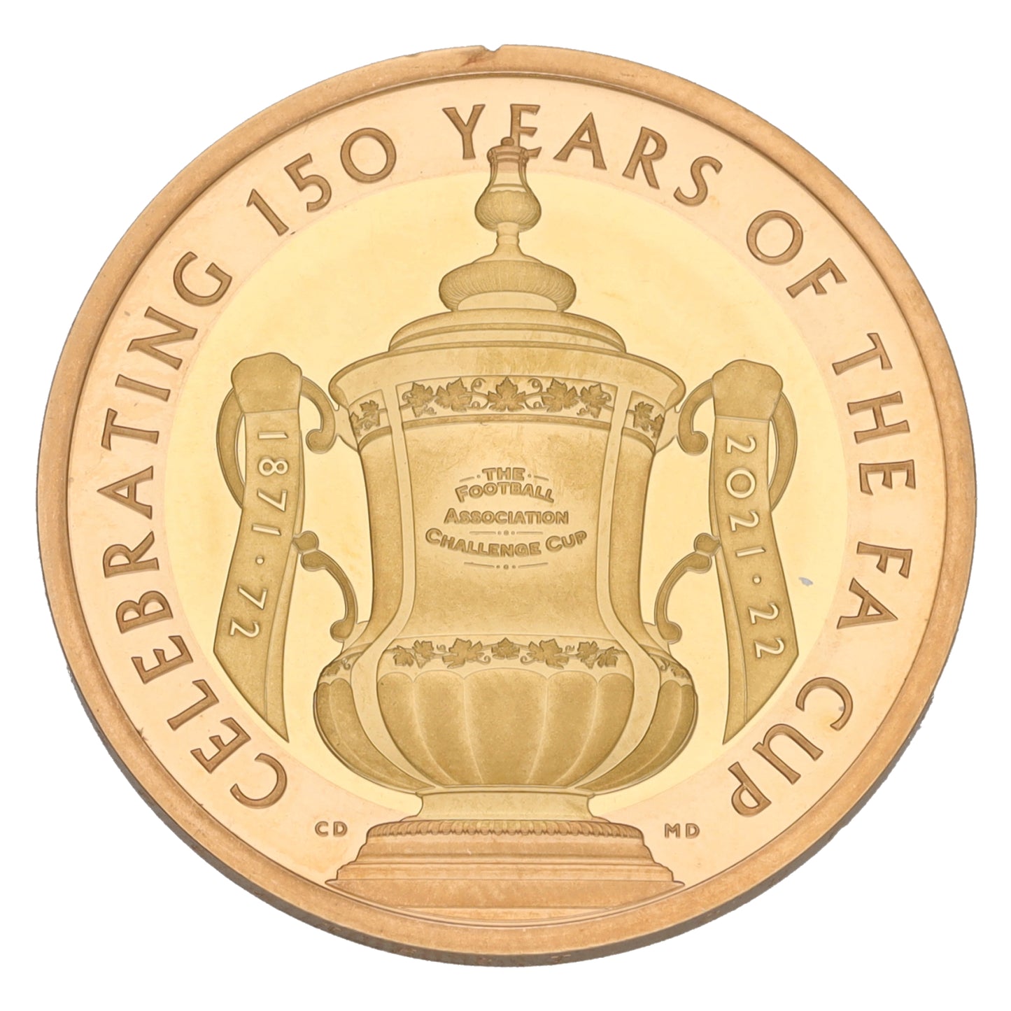 22ct Gold Celebrating 150 Years Of The FA Cup 2 Pounds Coin 2022