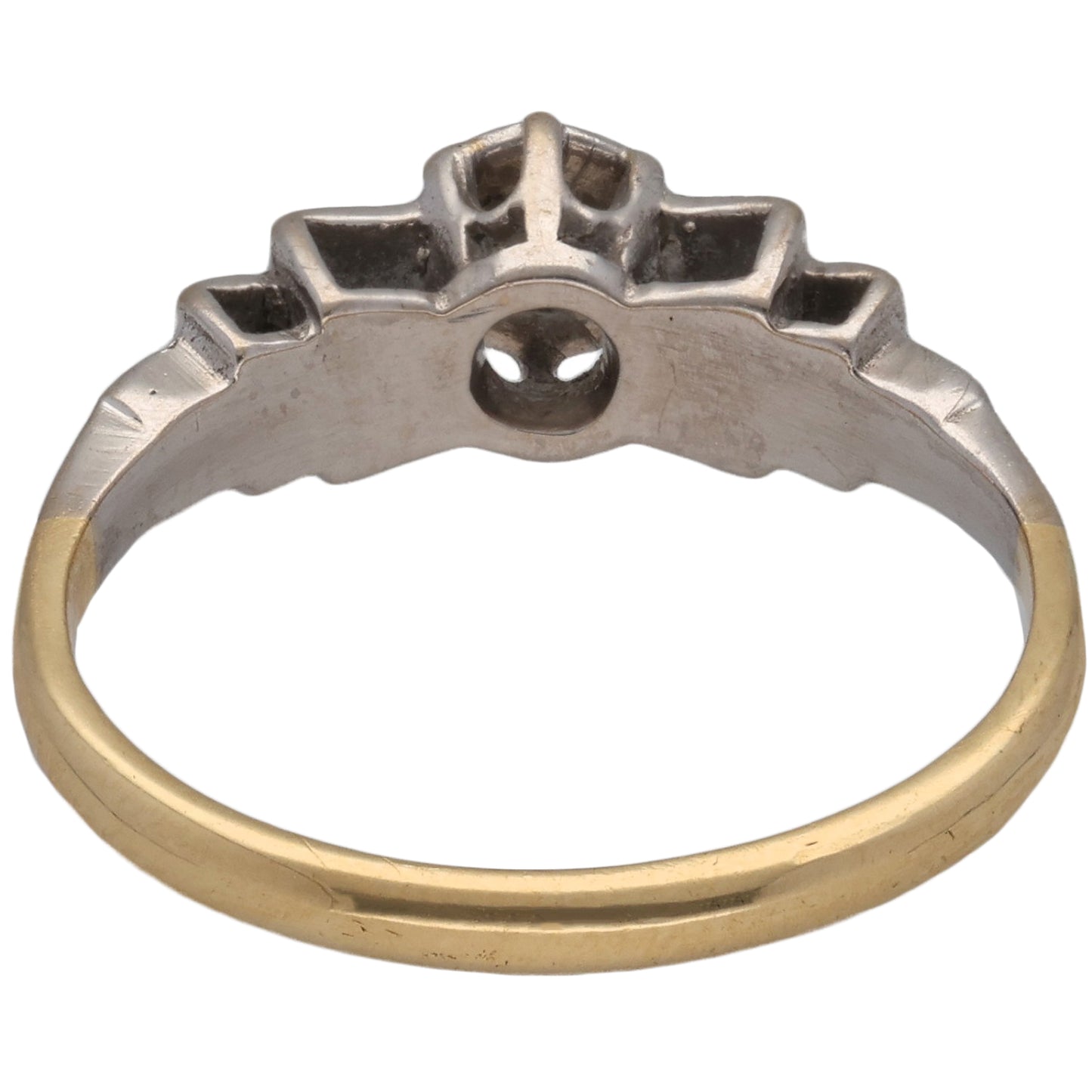 18ct Gold 0.07ct Diamond Solitaire Ring Size L